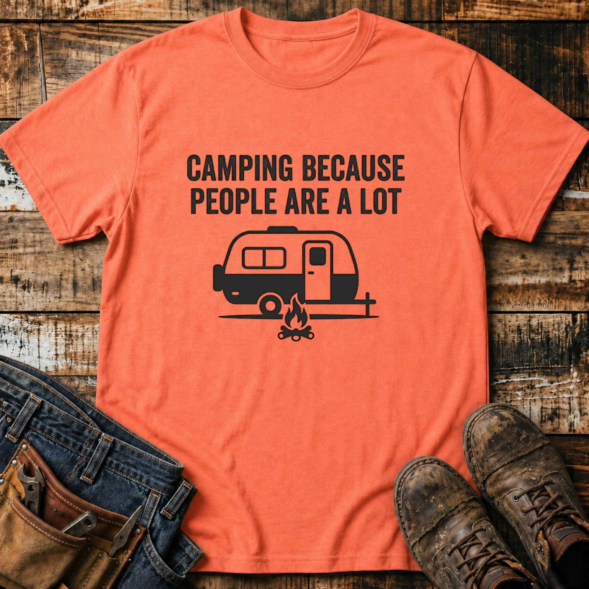 Camping Because People Are A Lot T-Shirt