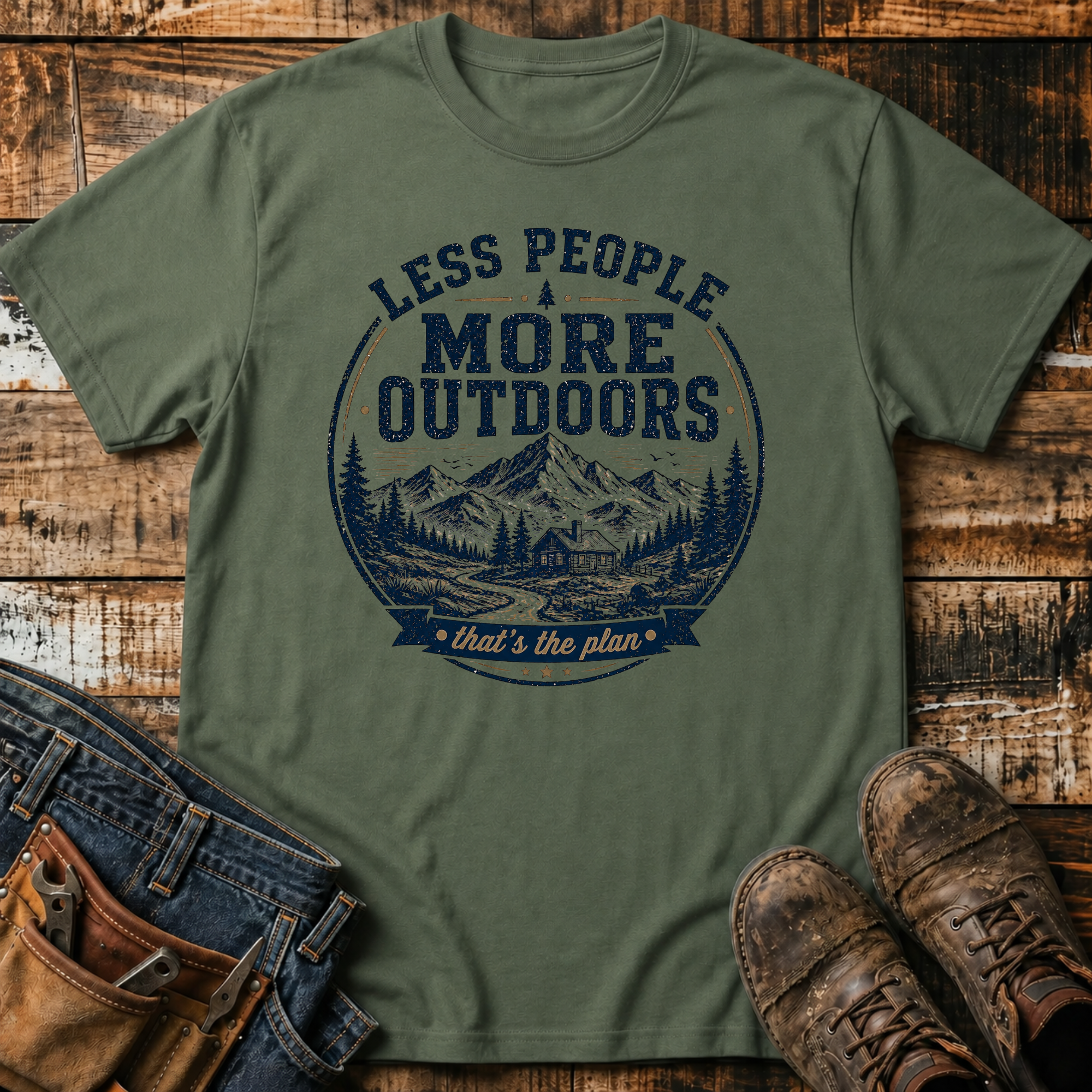 Less People More Outdoors T-Shirt