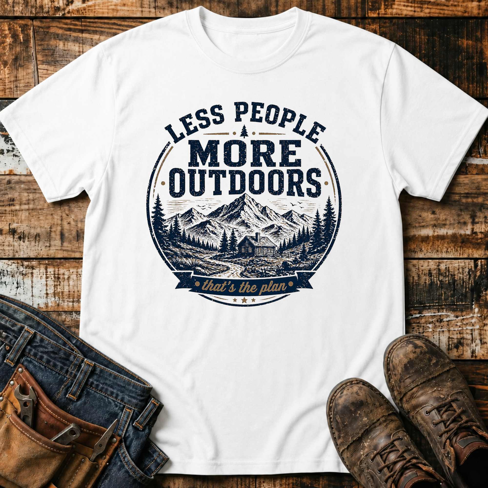 Less People More Outdoors T-Shirt