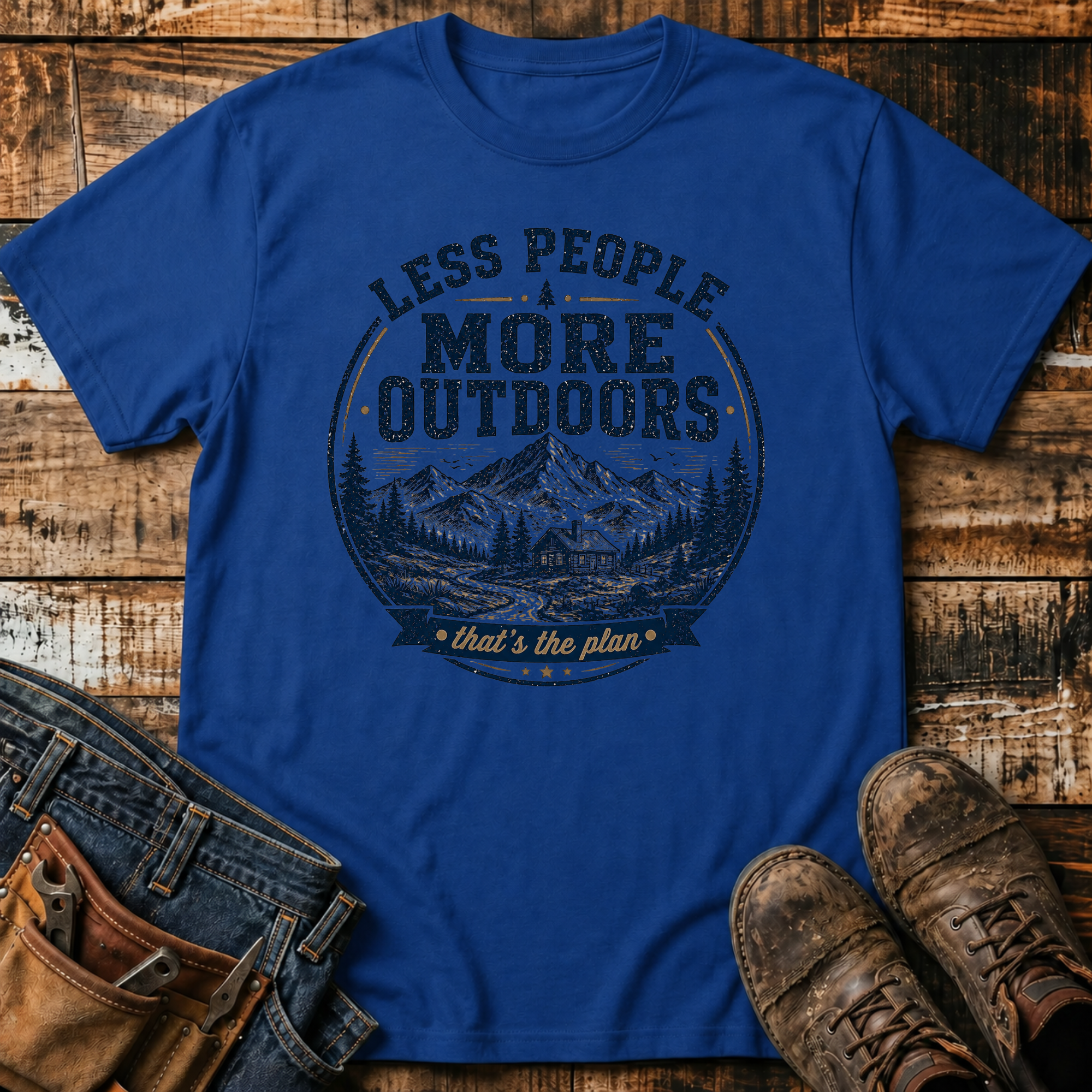Less People More Outdoors T-Shirt