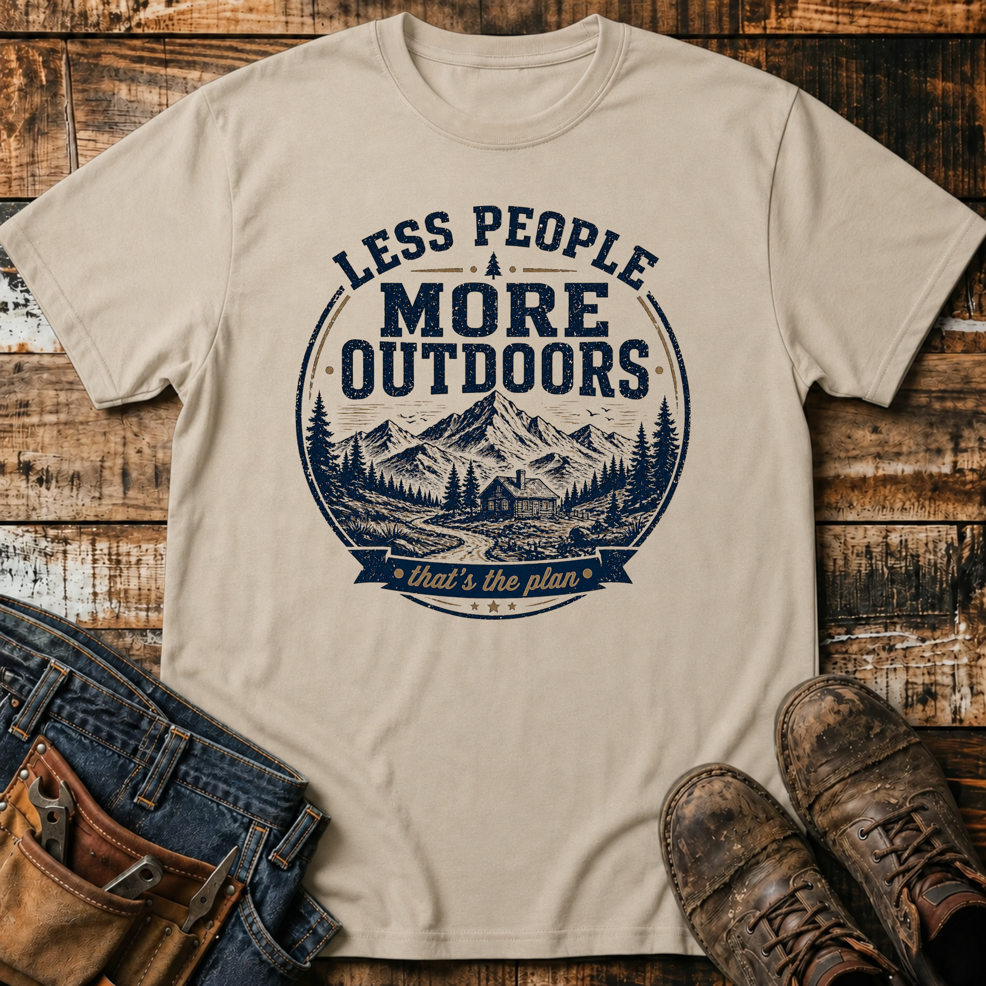 Less People More Outdoors T-Shirt