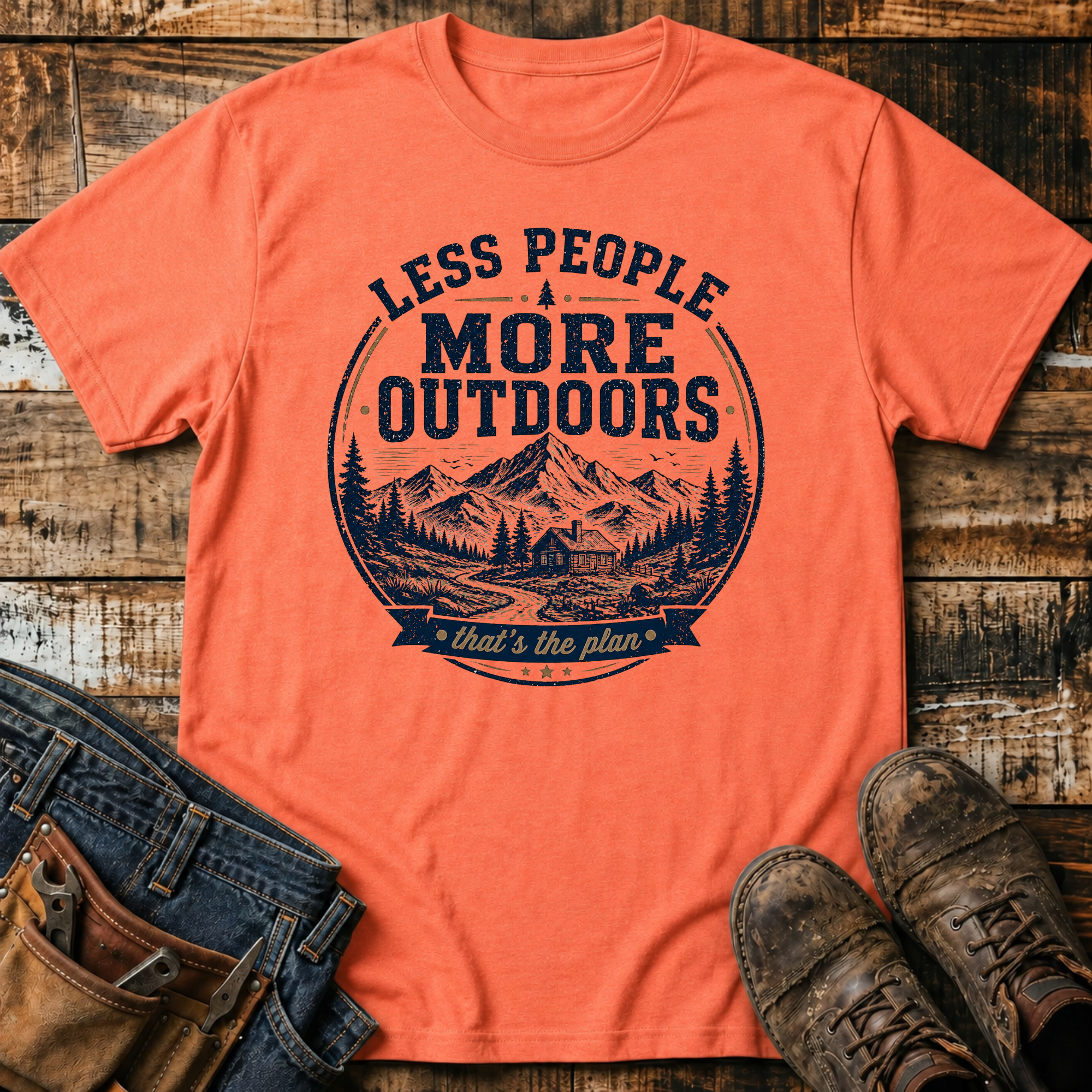 Less People More Outdoors T-Shirt