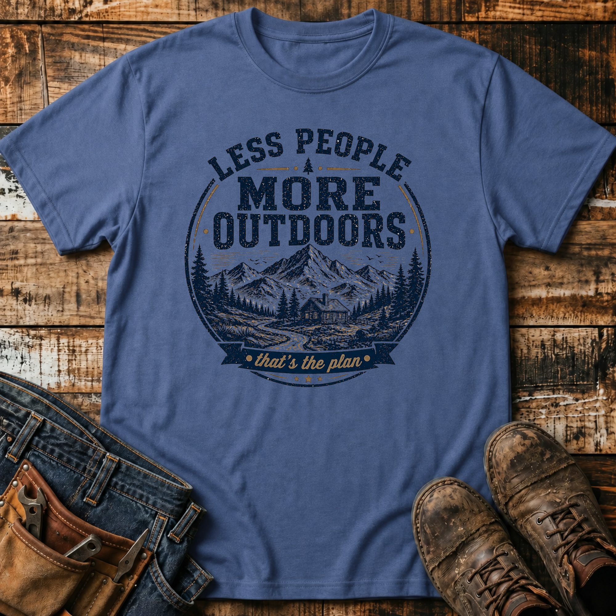 Less People More Outdoors T-Shirt