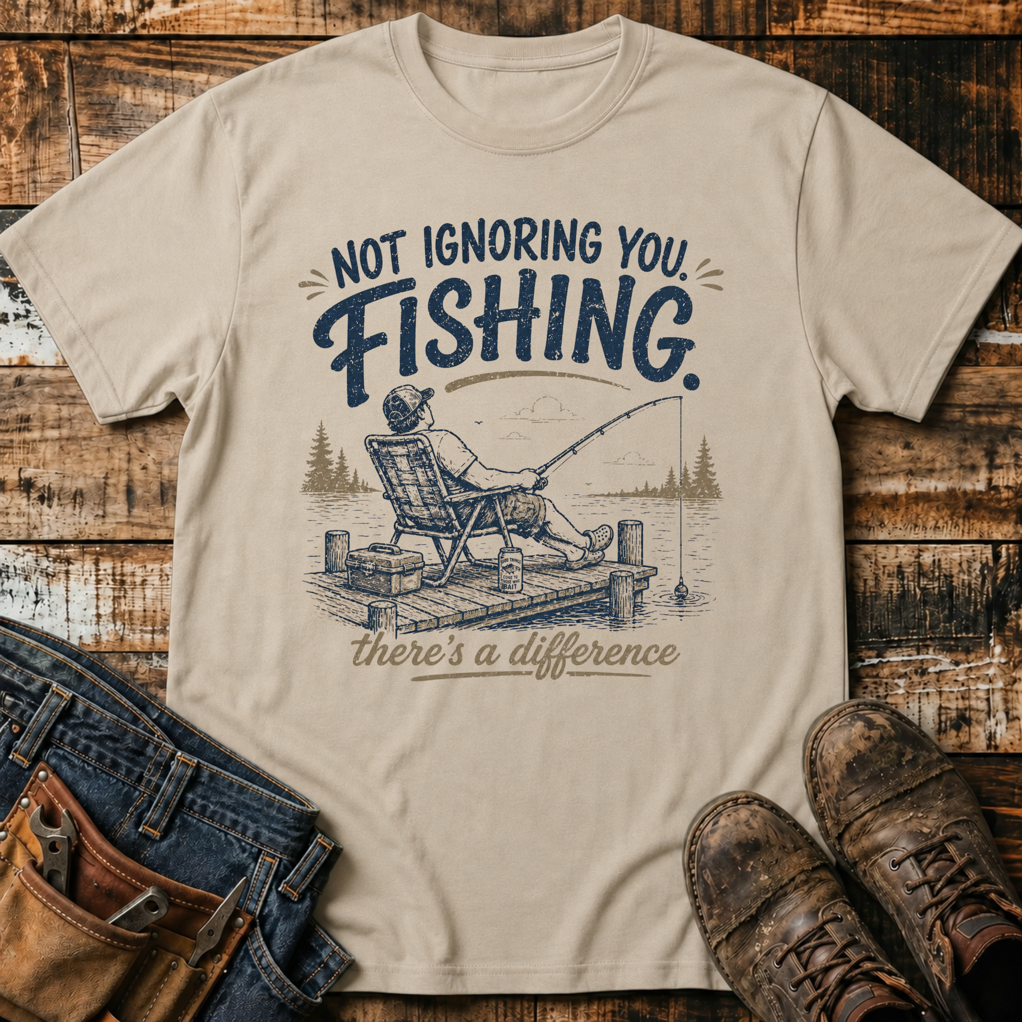 Not Ignoring You, Fishing T-Shirt