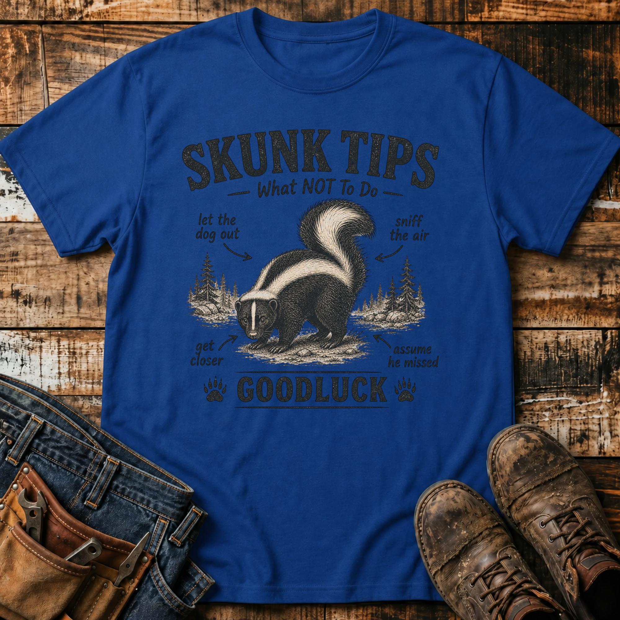Skunk Tips Graphic T-Shirt