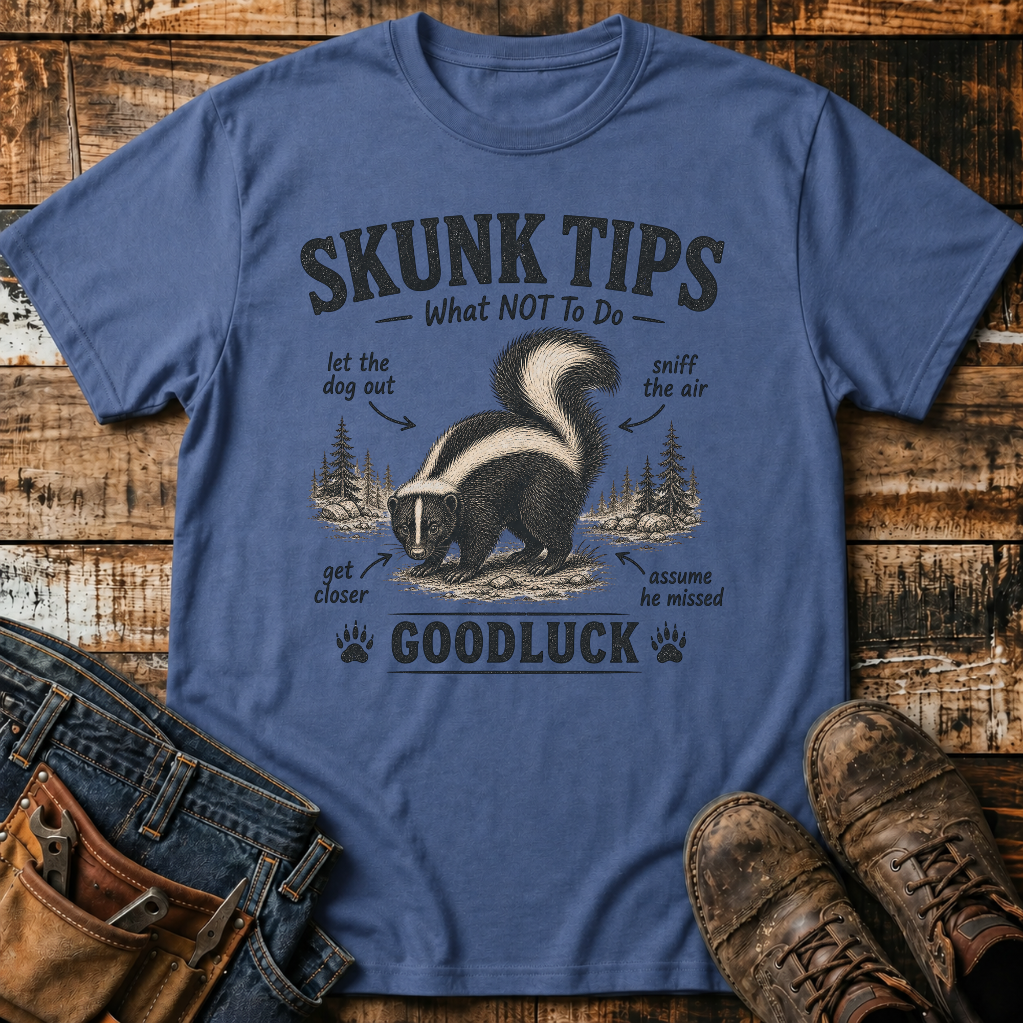 Skunk Tips Graphic T-Shirt