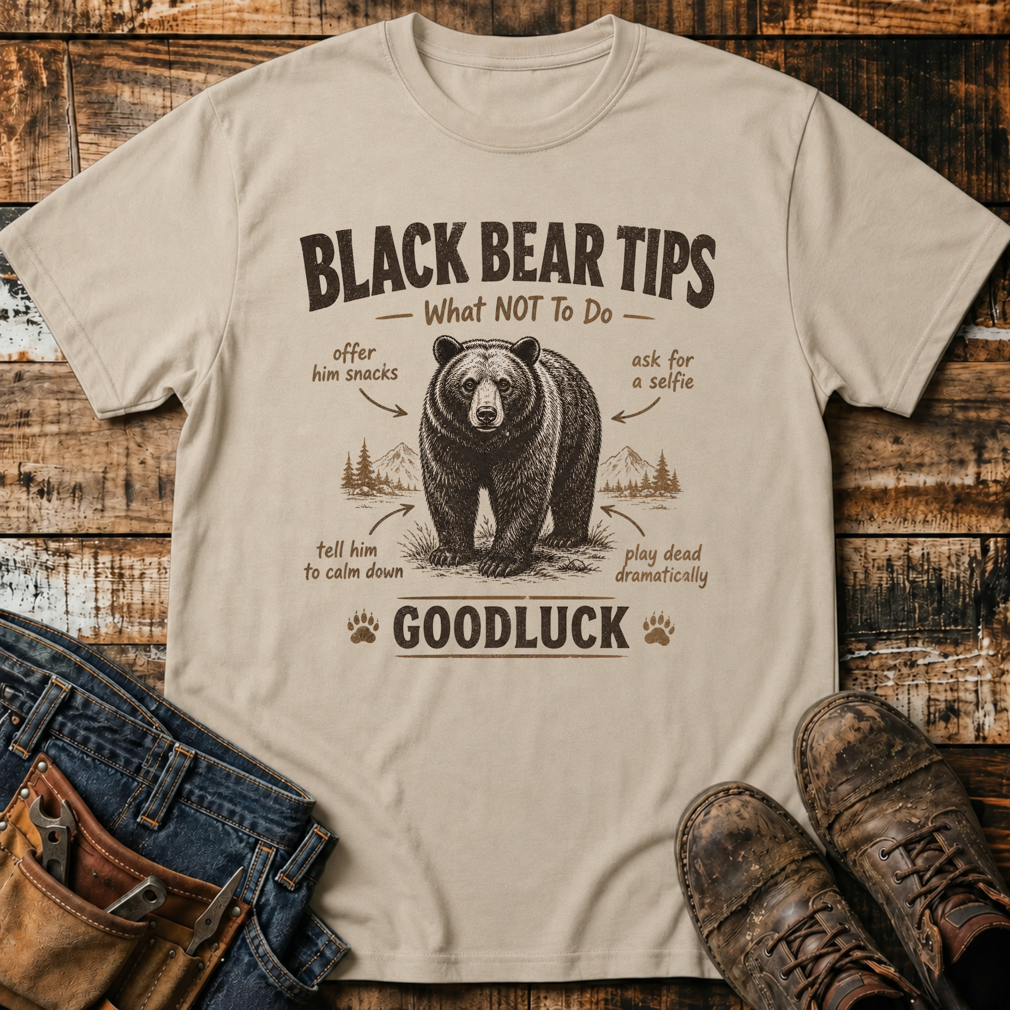 Black Bear Tips T-Shirt