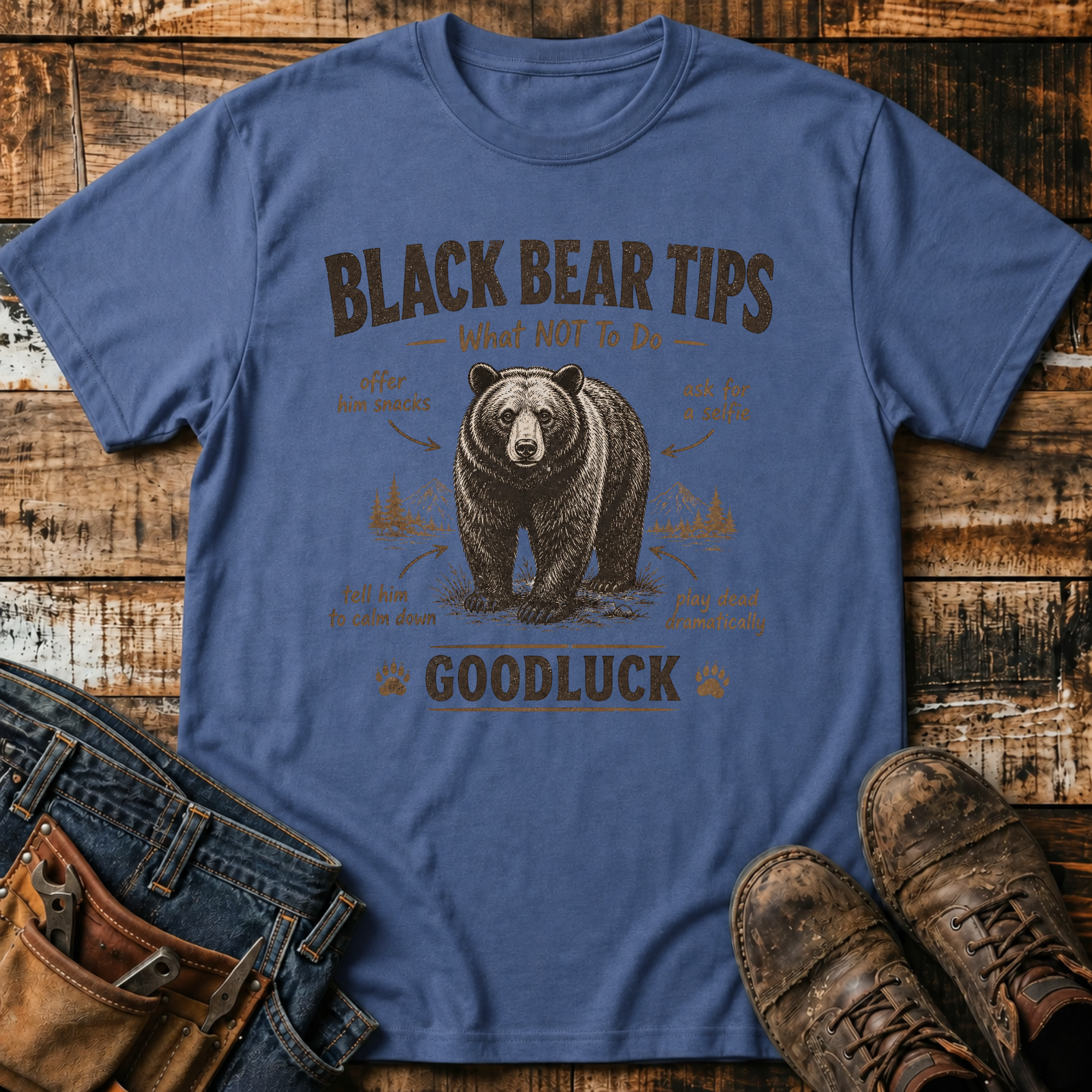 Black Bear Tips T-Shirt