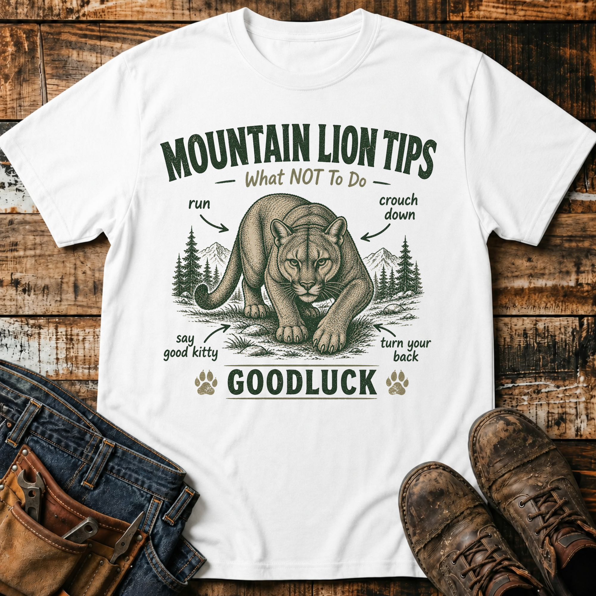 Mountain Lion Tips T-Shirt