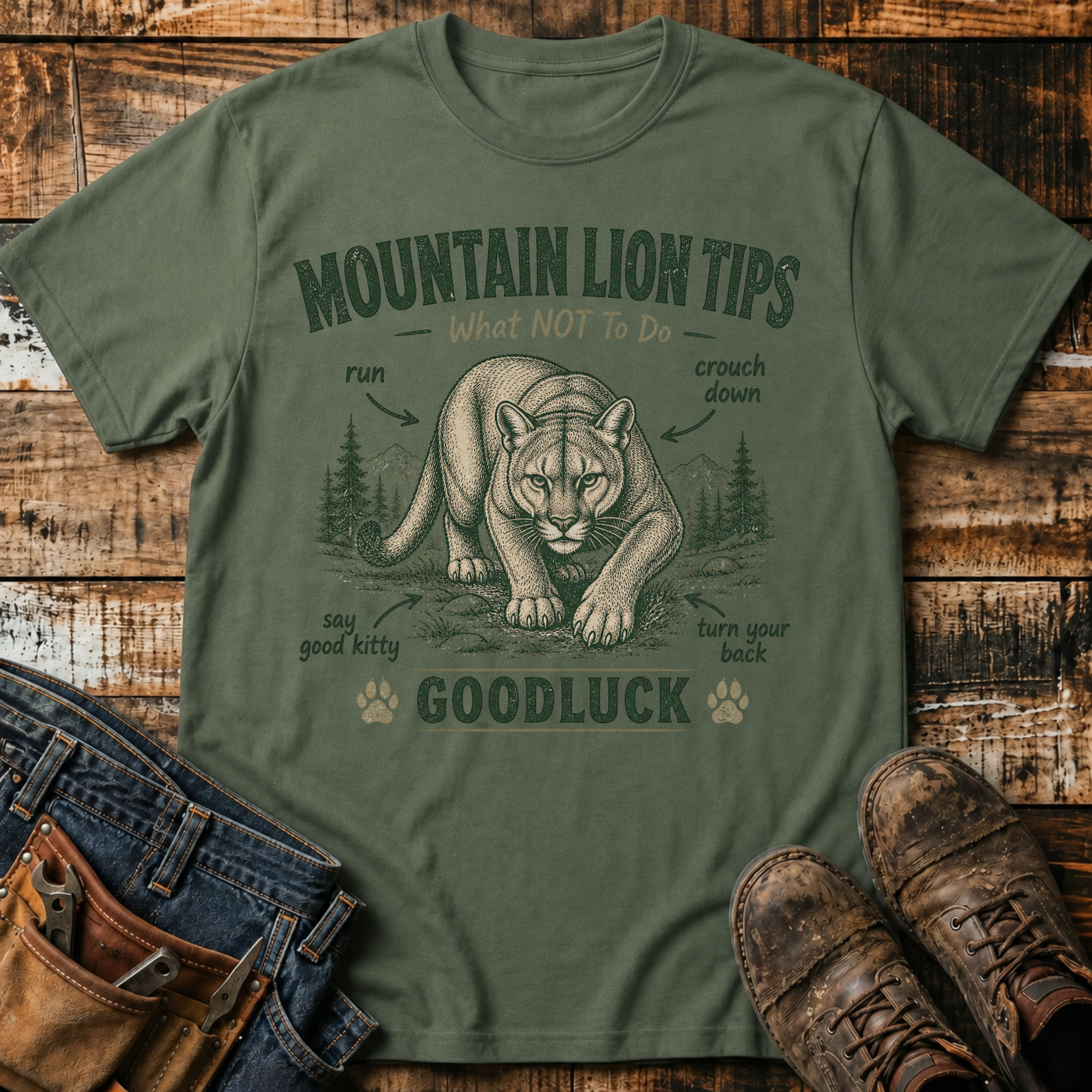Mountain Lion Tips T-Shirt