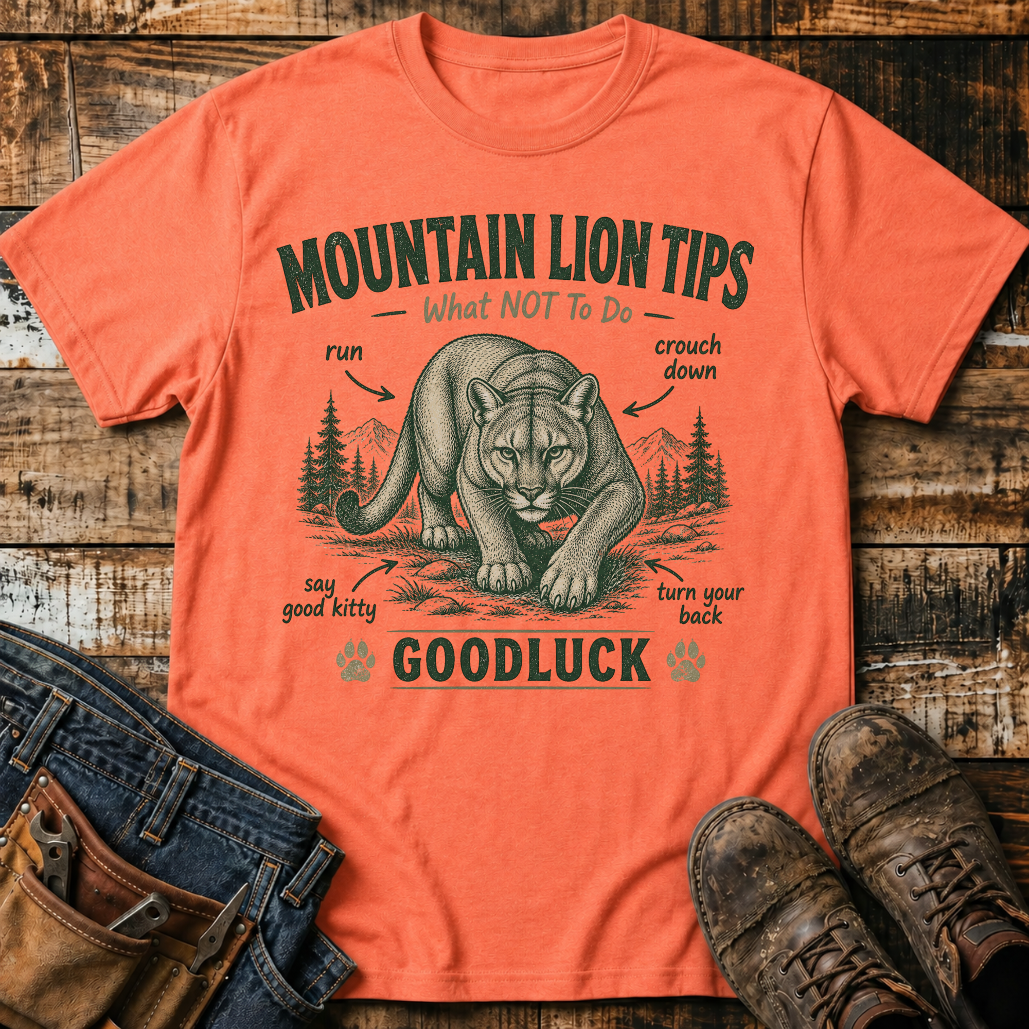 Mountain Lion Tips T-Shirt