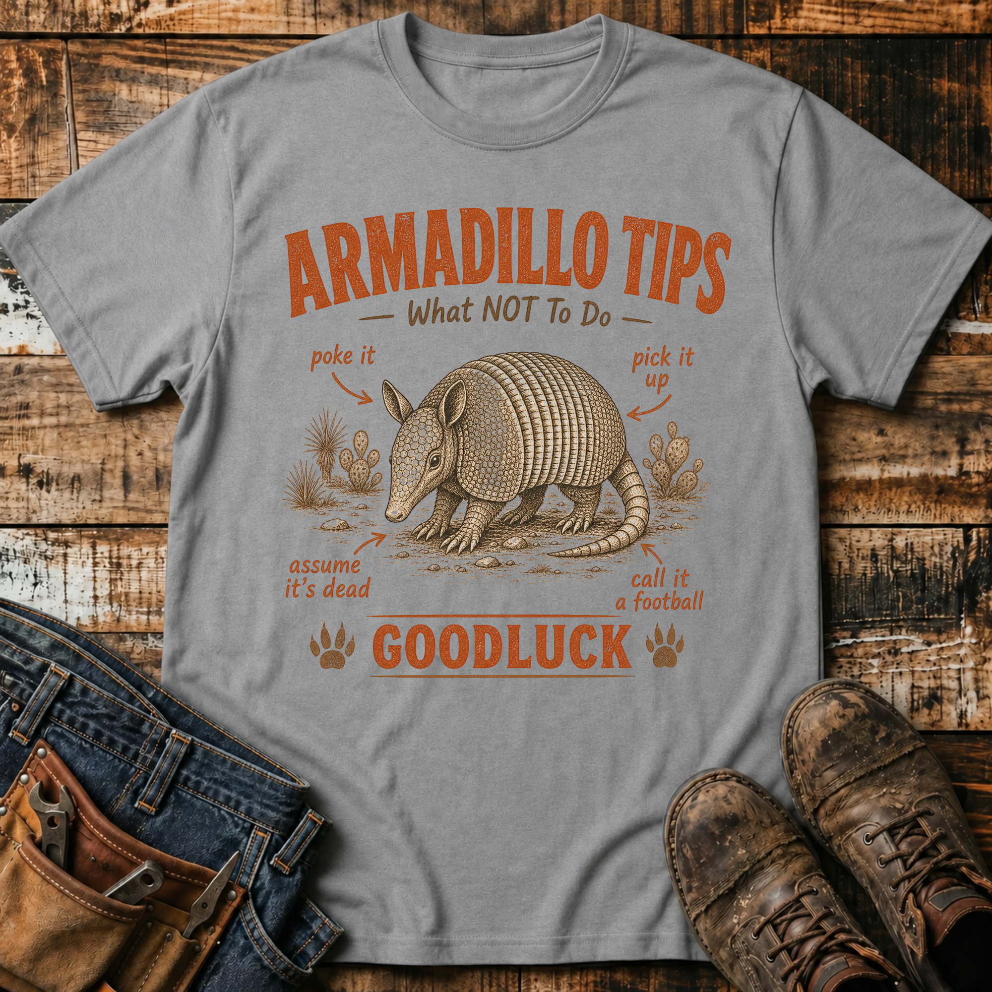 Armadillo Tips Graphic T-Shirt