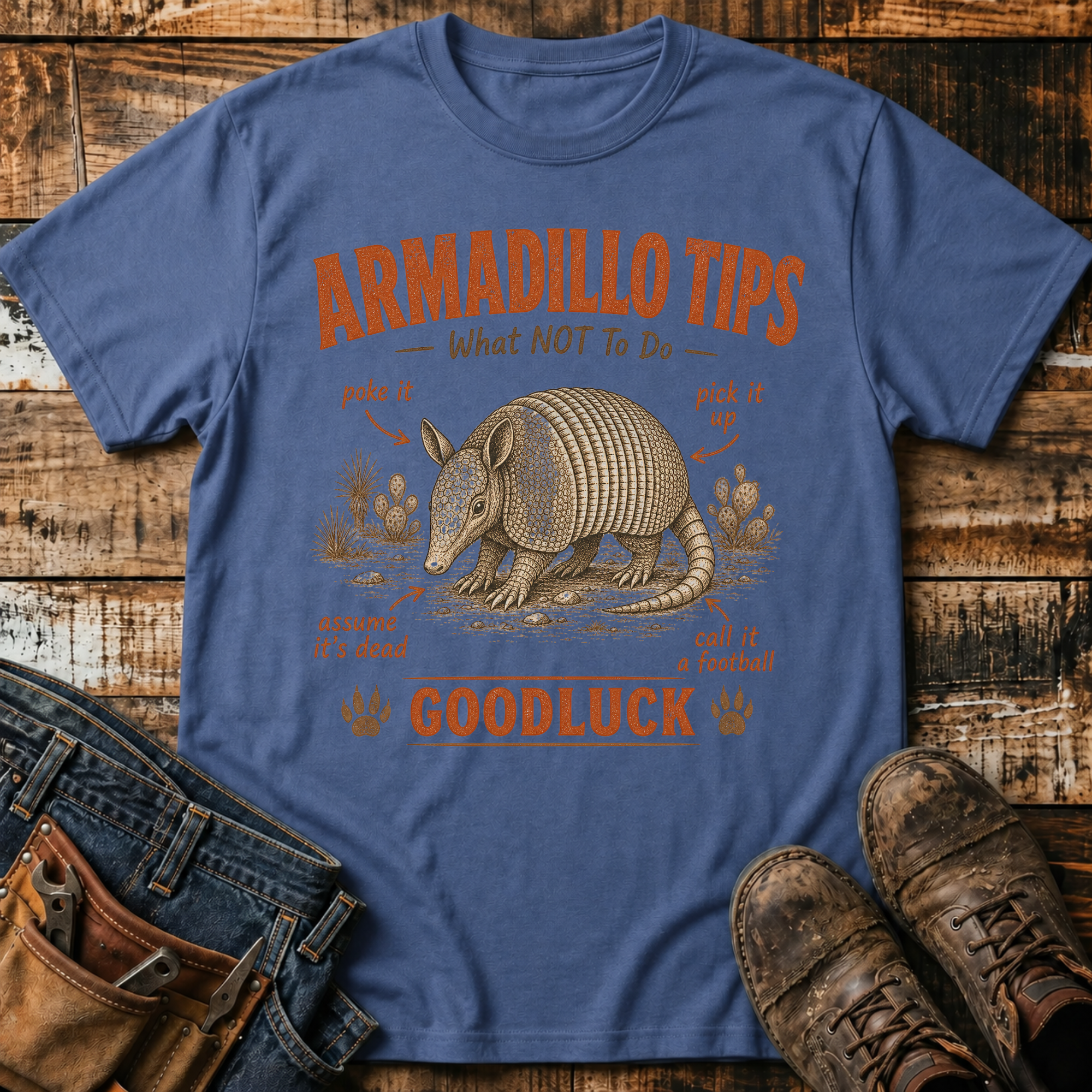 Armadillo Tips Graphic T-Shirt