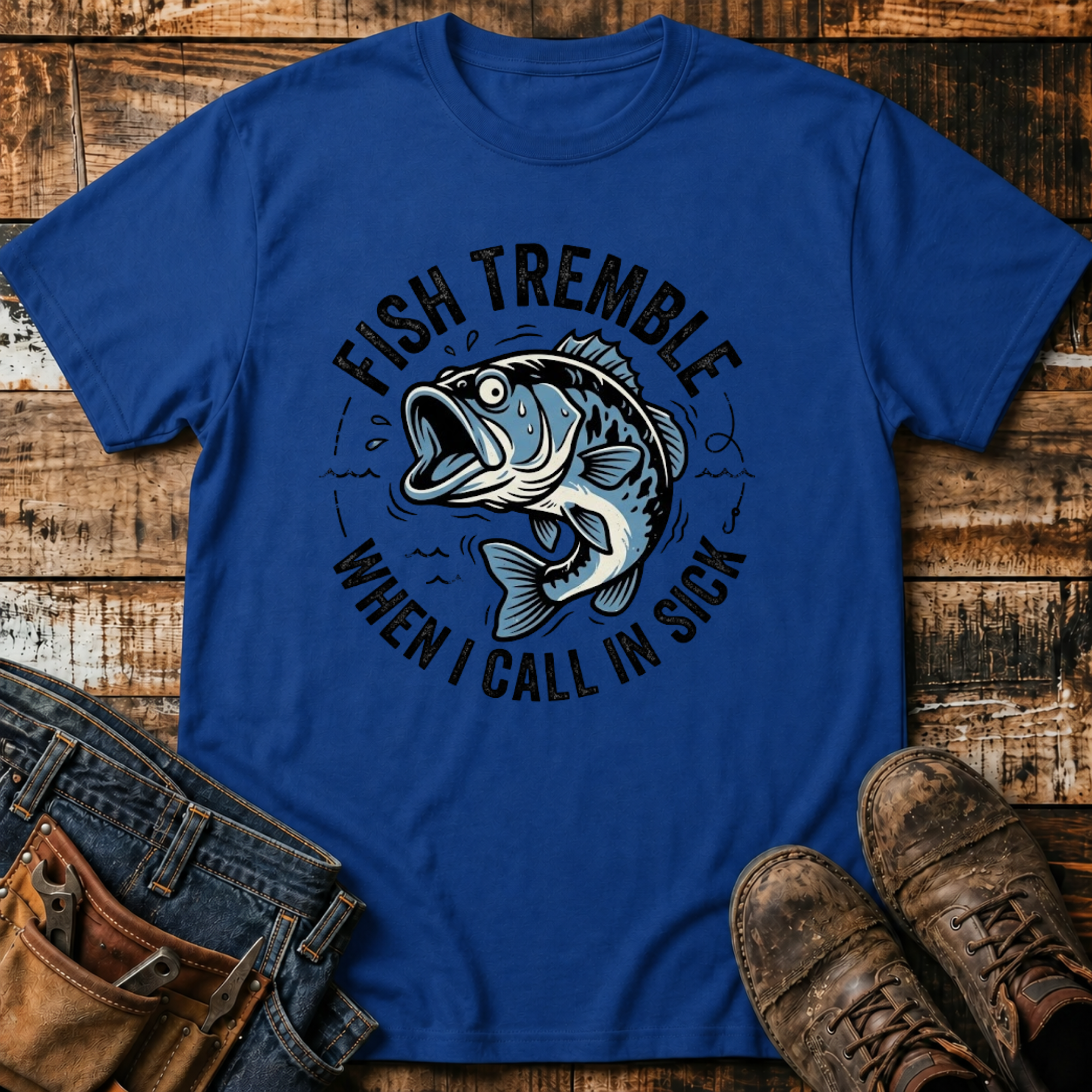 Fish Tremble When I Call In Sick T-Shirt