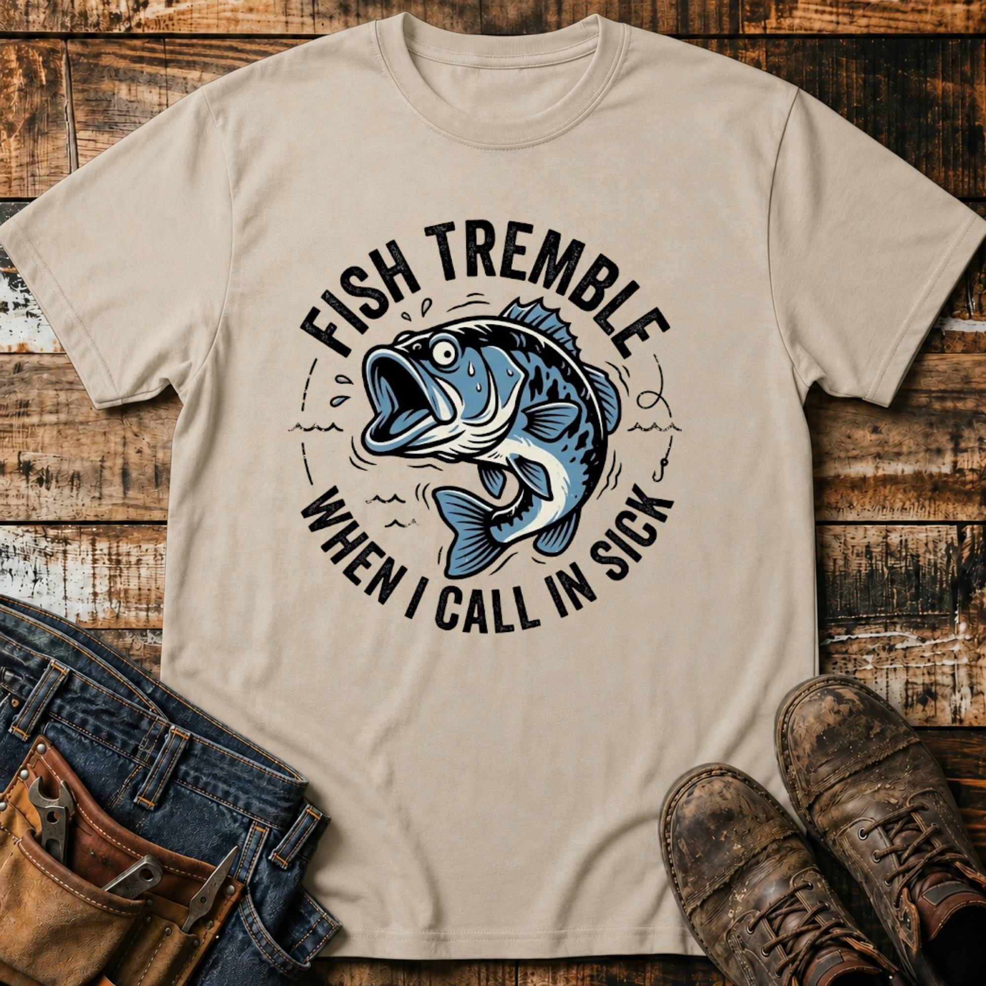 Fish Tremble When I Call In Sick T-Shirt