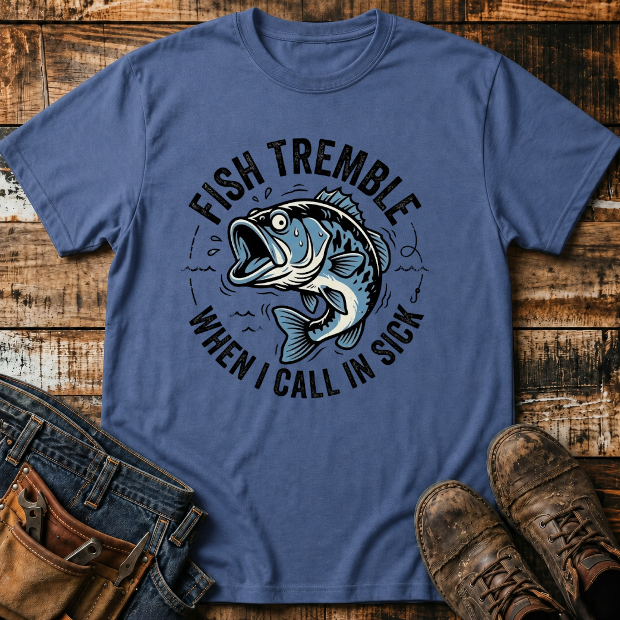 Fish Tremble When I Call In Sick T-Shirt