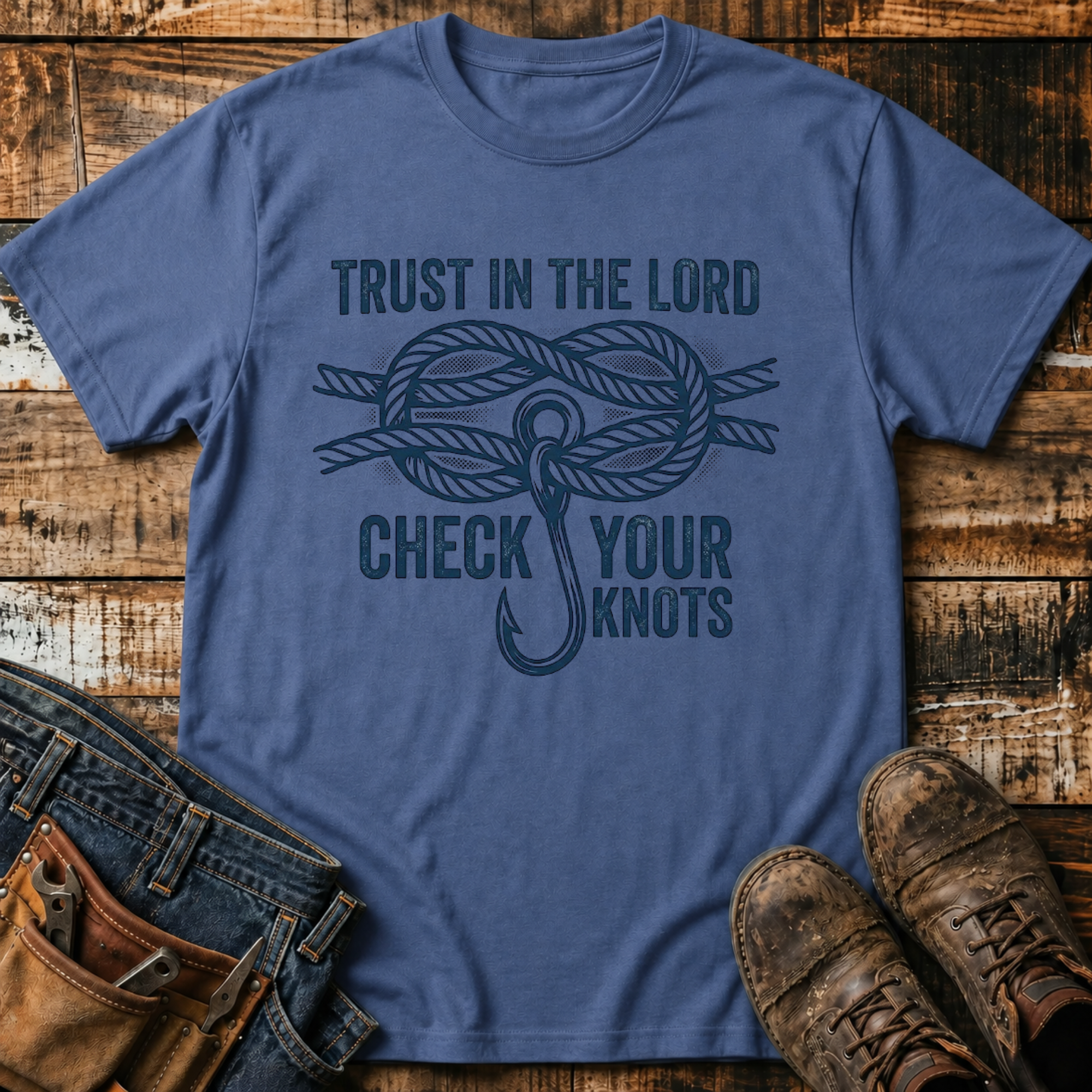 Trust in the Lord, Check Your Knots T-Shirt