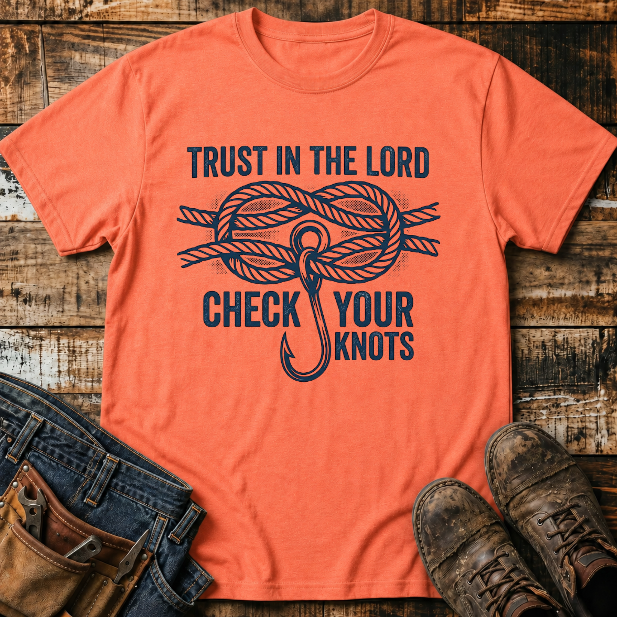 Trust in the Lord, Check Your Knots T-Shirt
