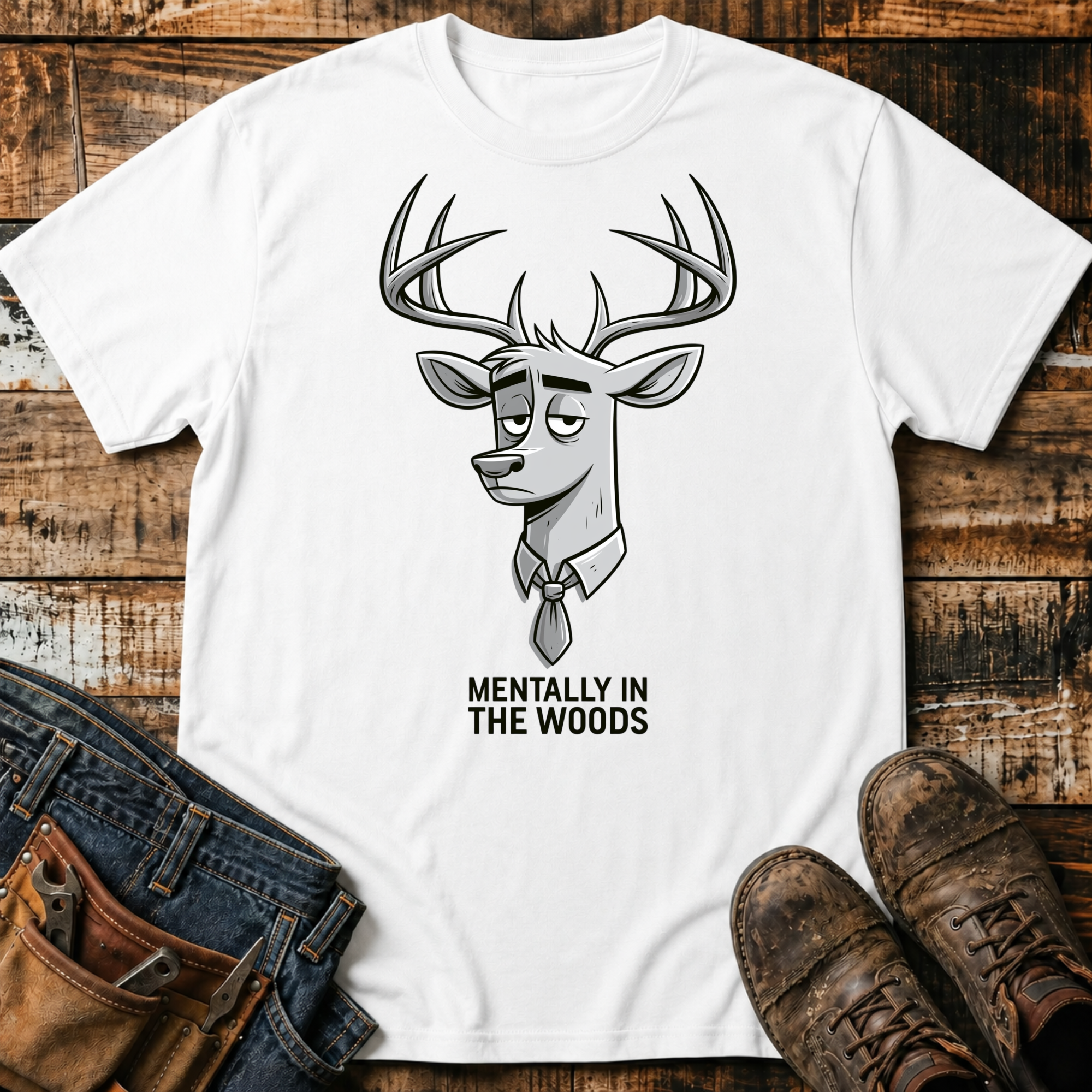 Mentally in the Woods Deer T-Shirt