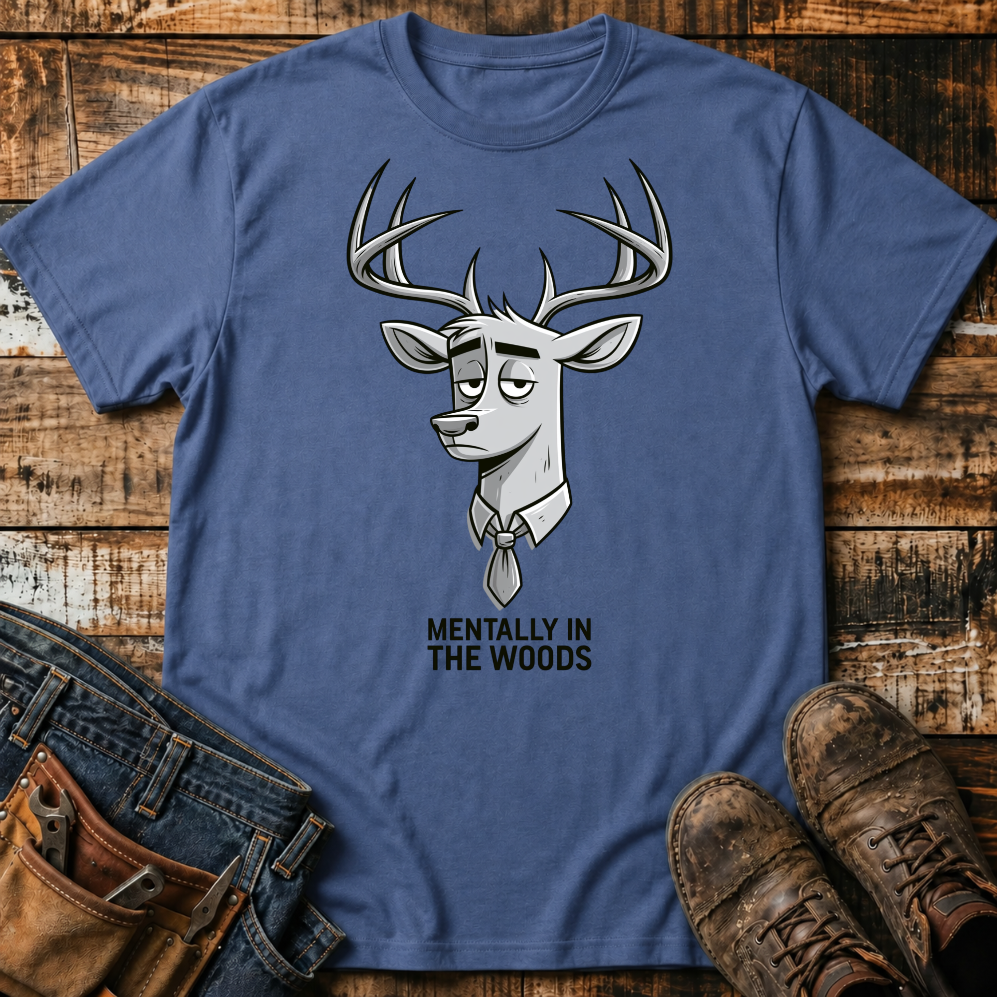 Mentally in the Woods Deer T-Shirt