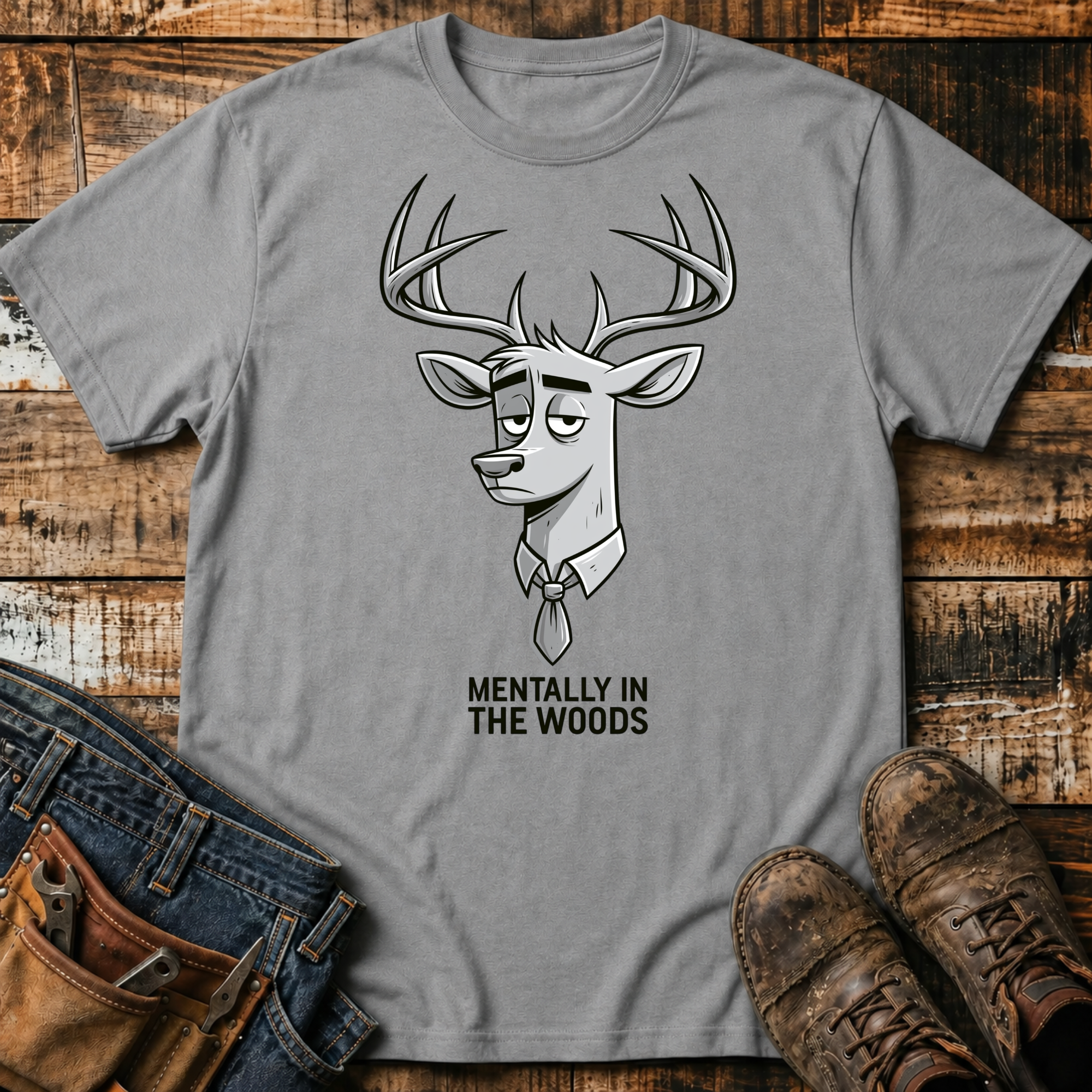 Mentally in the Woods Deer T-Shirt