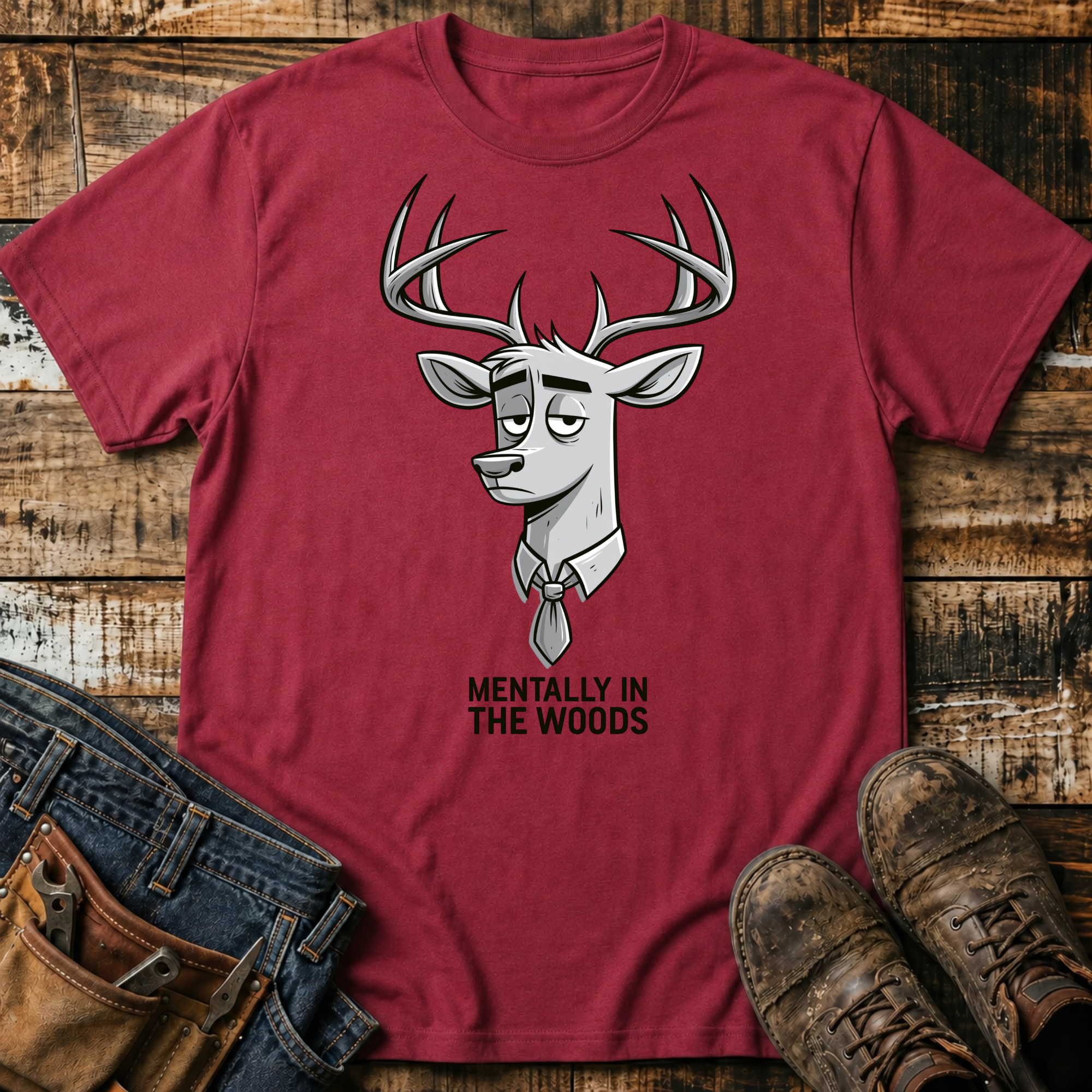 Mentally in the Woods Deer T-Shirt