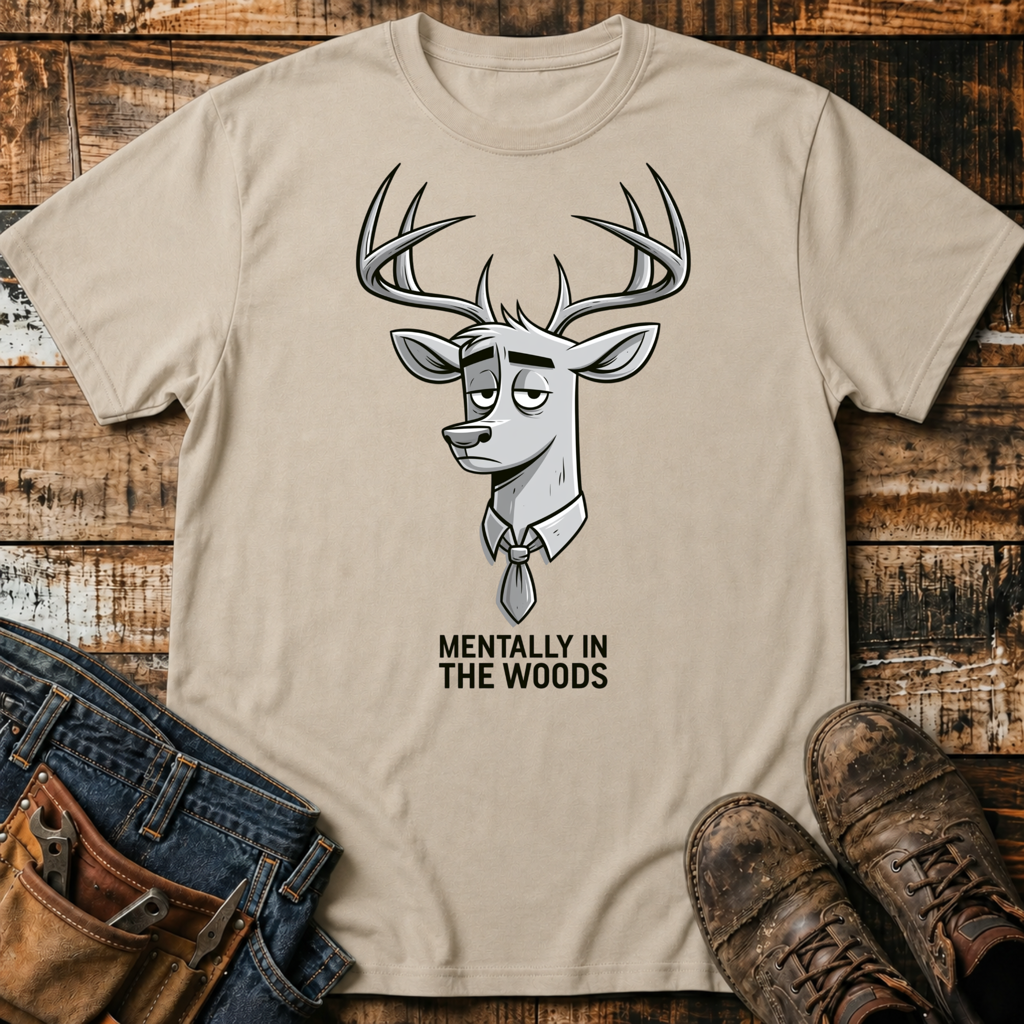 Mentally in the Woods Deer T-Shirt