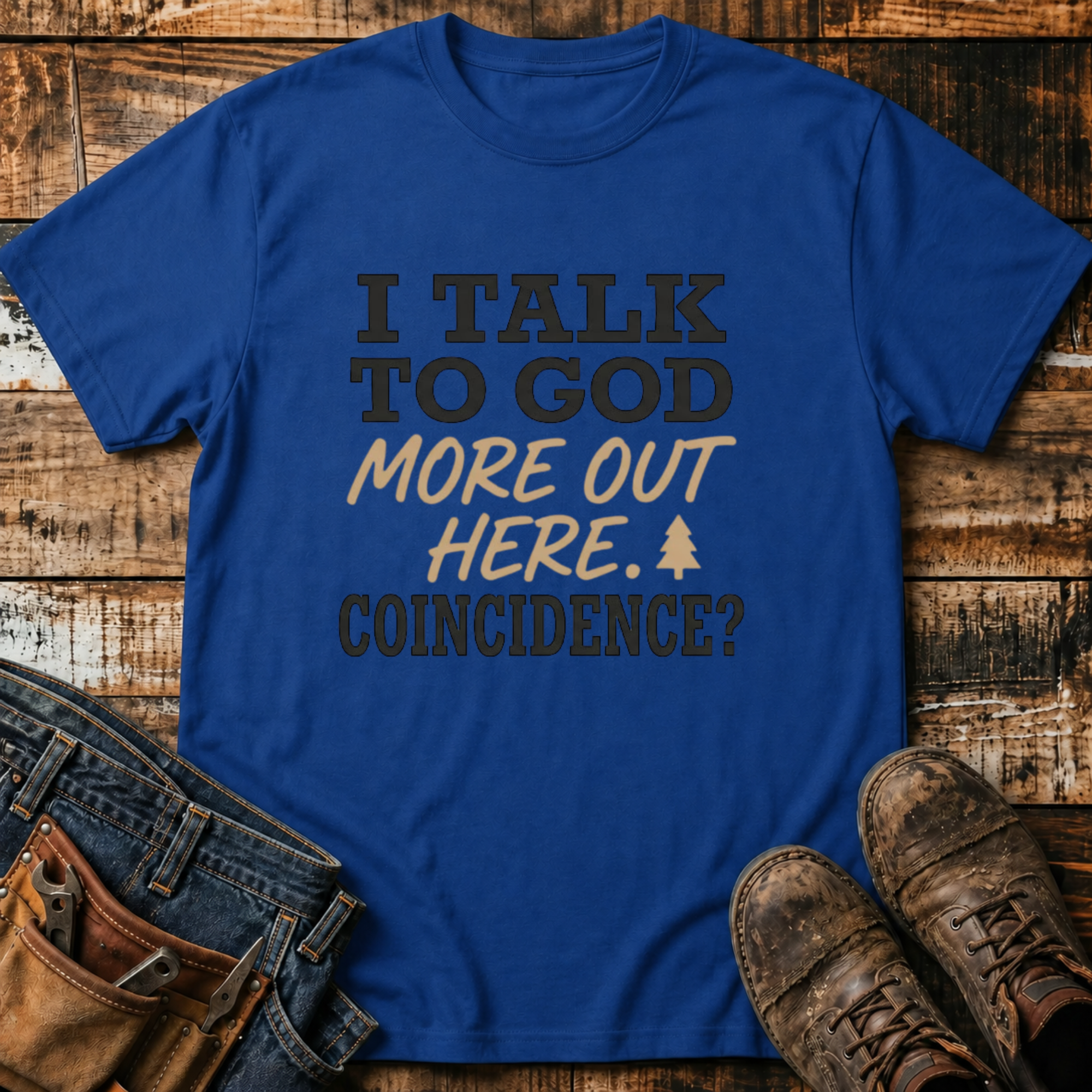 I Talk To God More Out Here T-Shirt