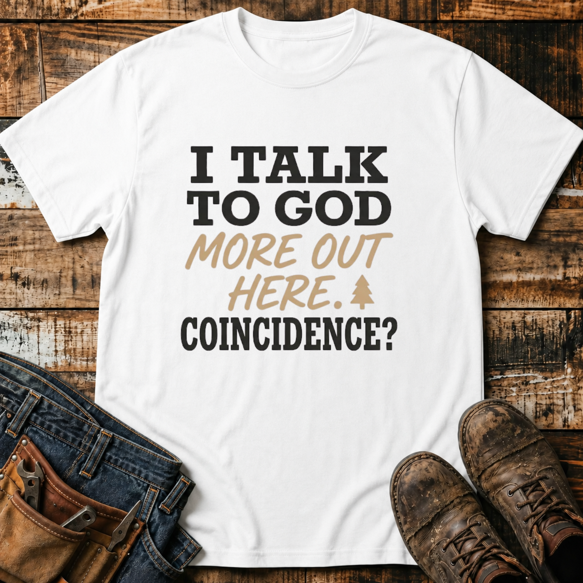 I Talk To God More Out Here T-Shirt
