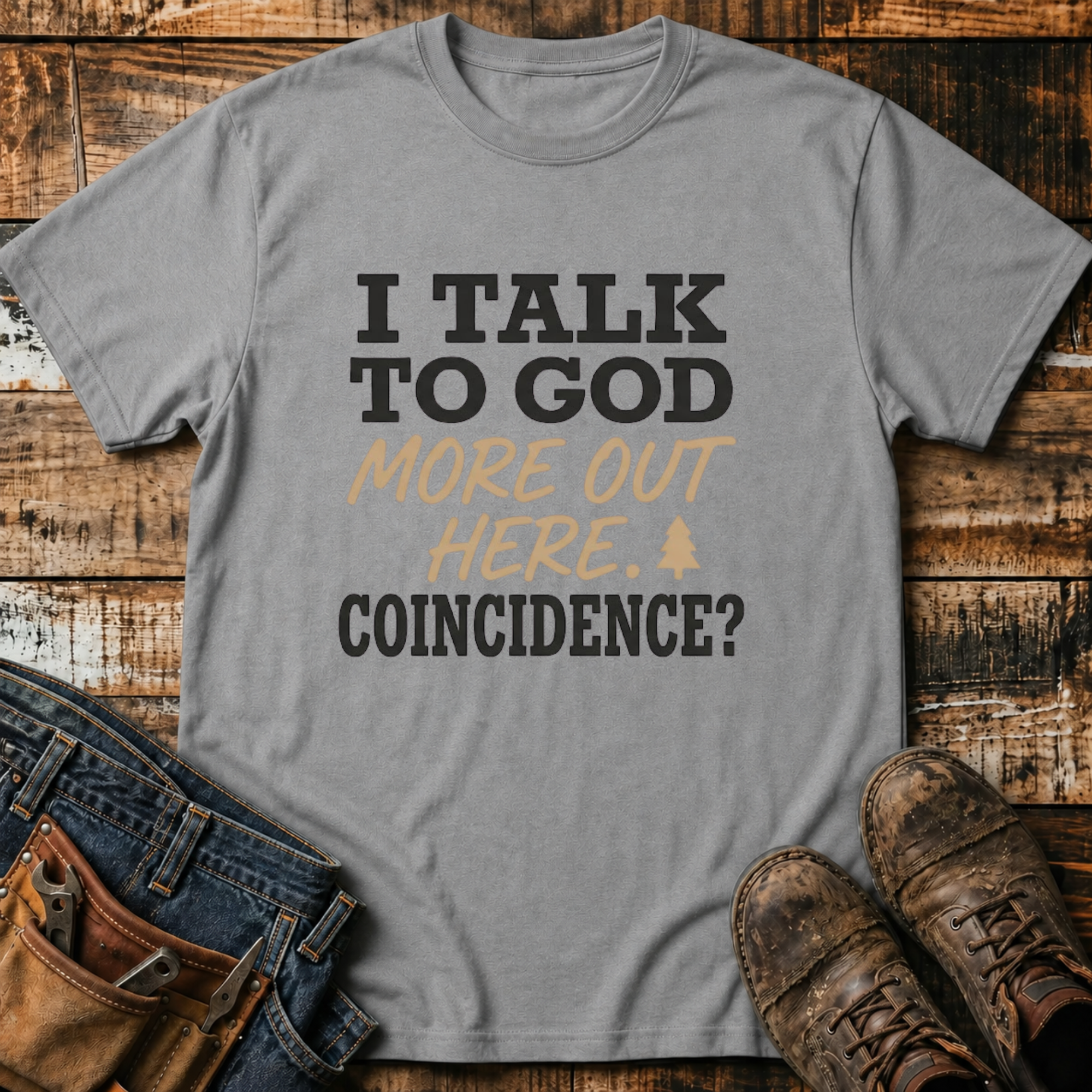 I Talk To God More Out Here T-Shirt