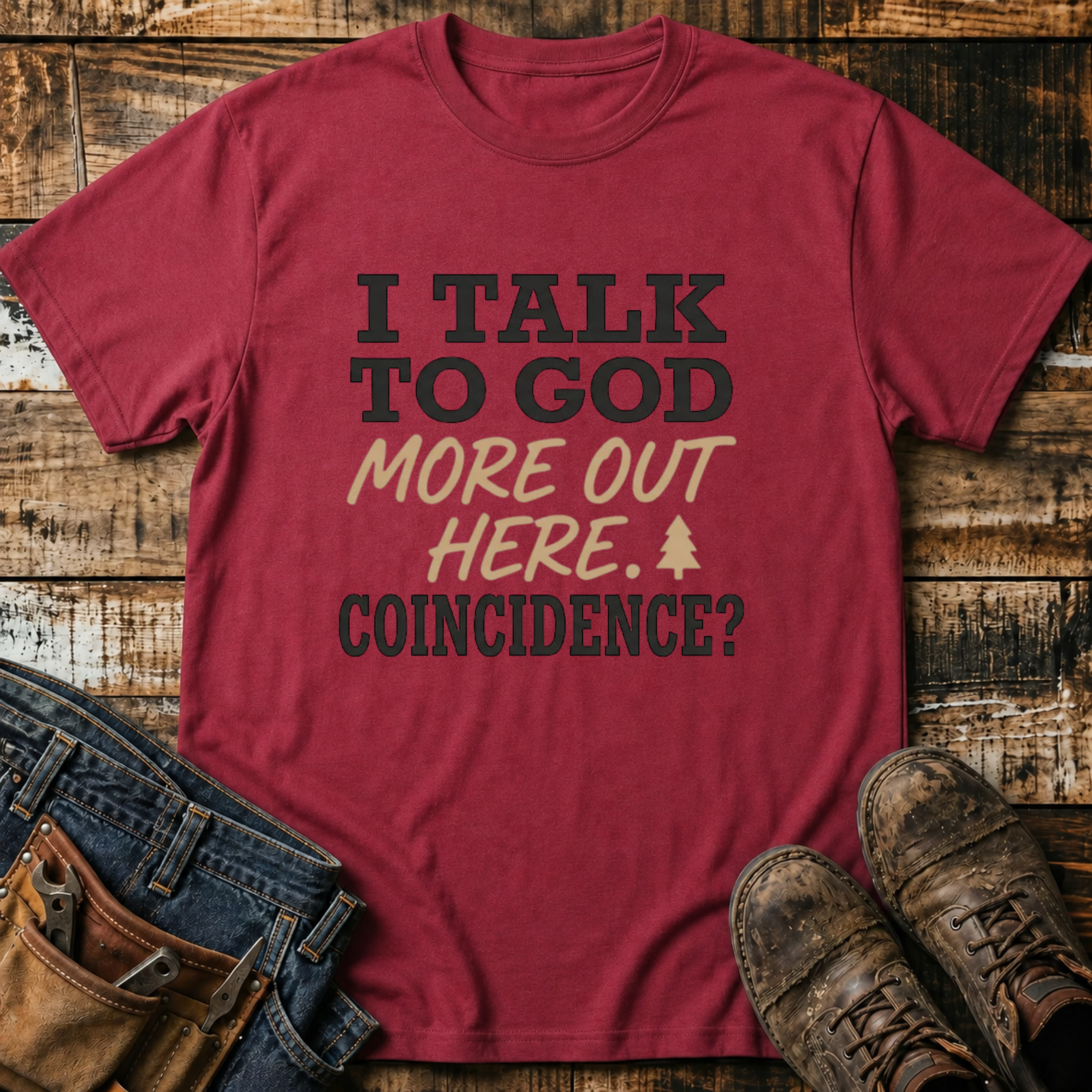 I Talk To God More Out Here T-Shirt