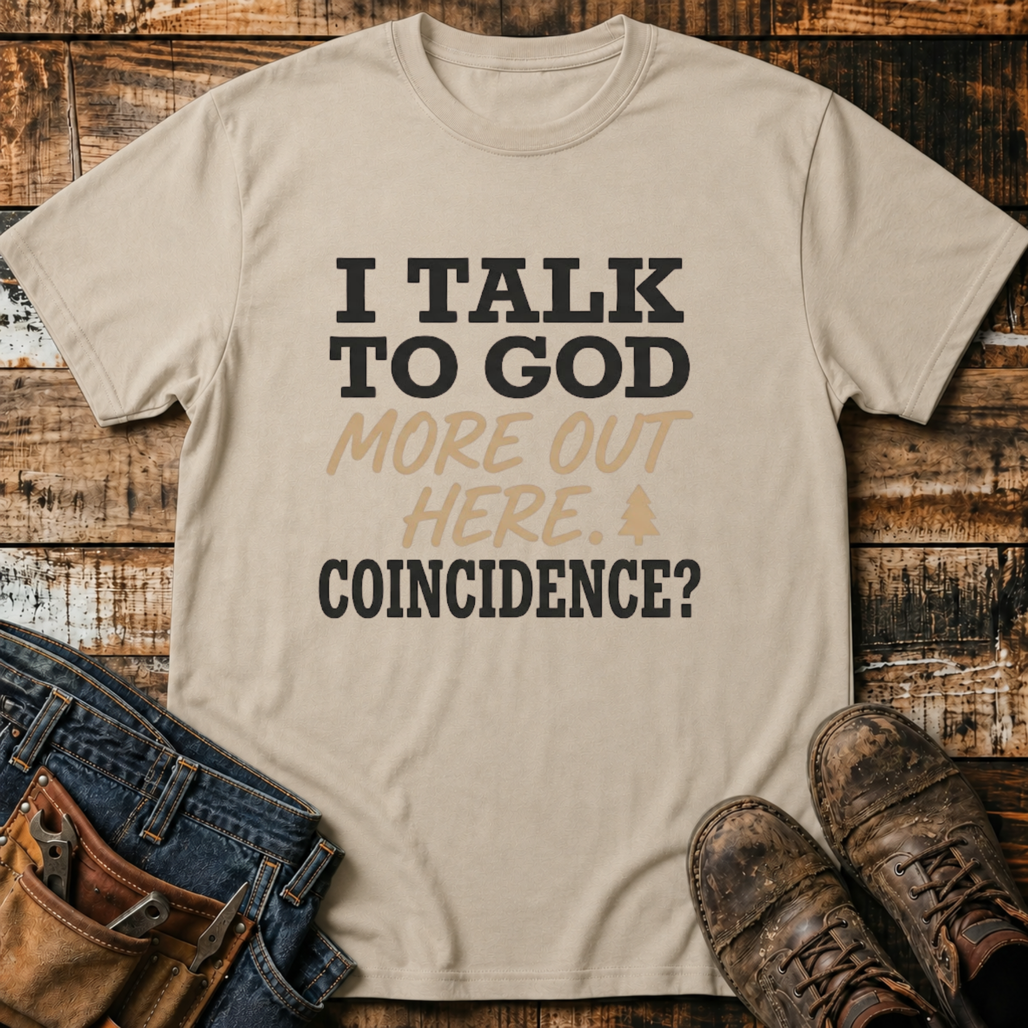 I Talk To God More Out Here T-Shirt