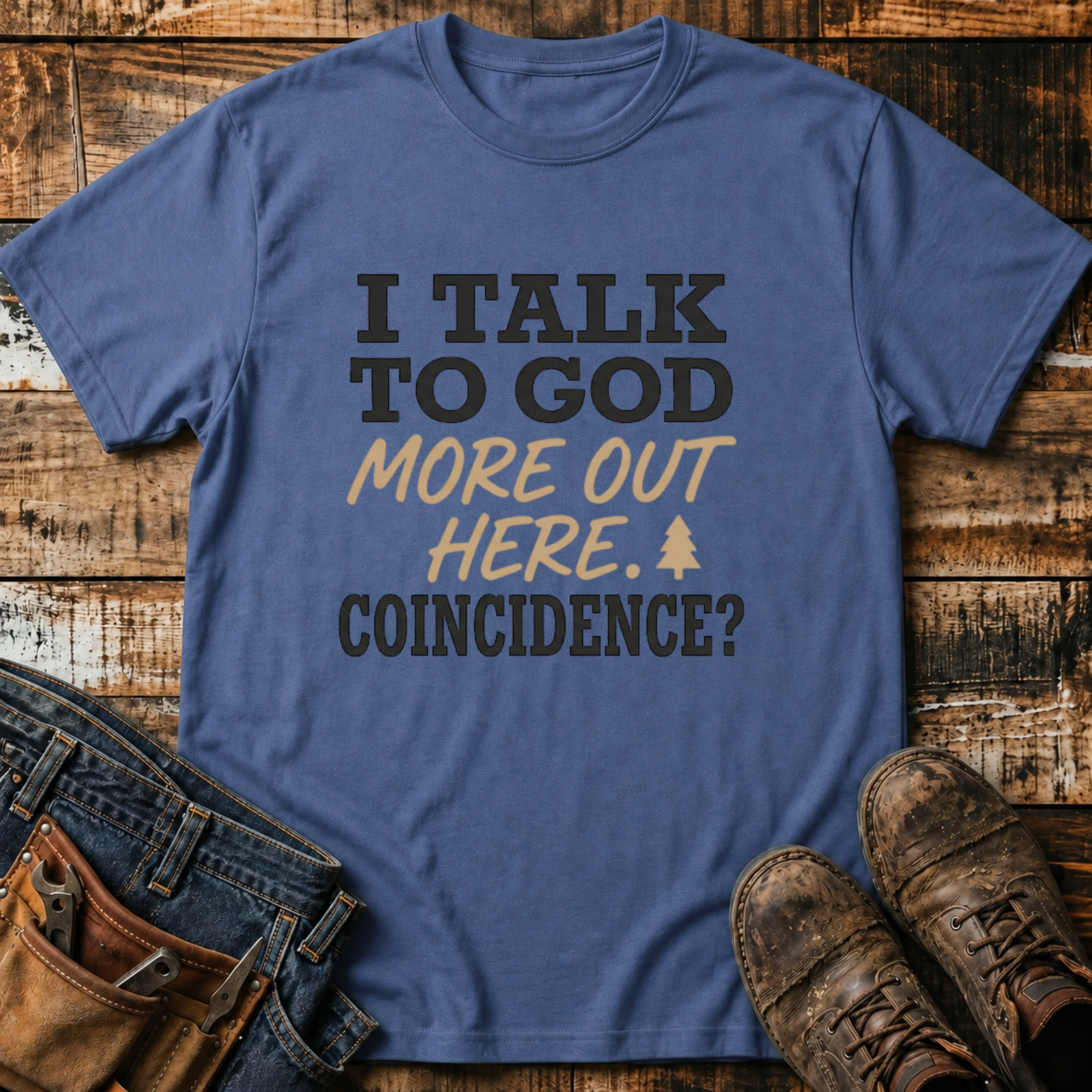 I Talk To God More Out Here T-Shirt