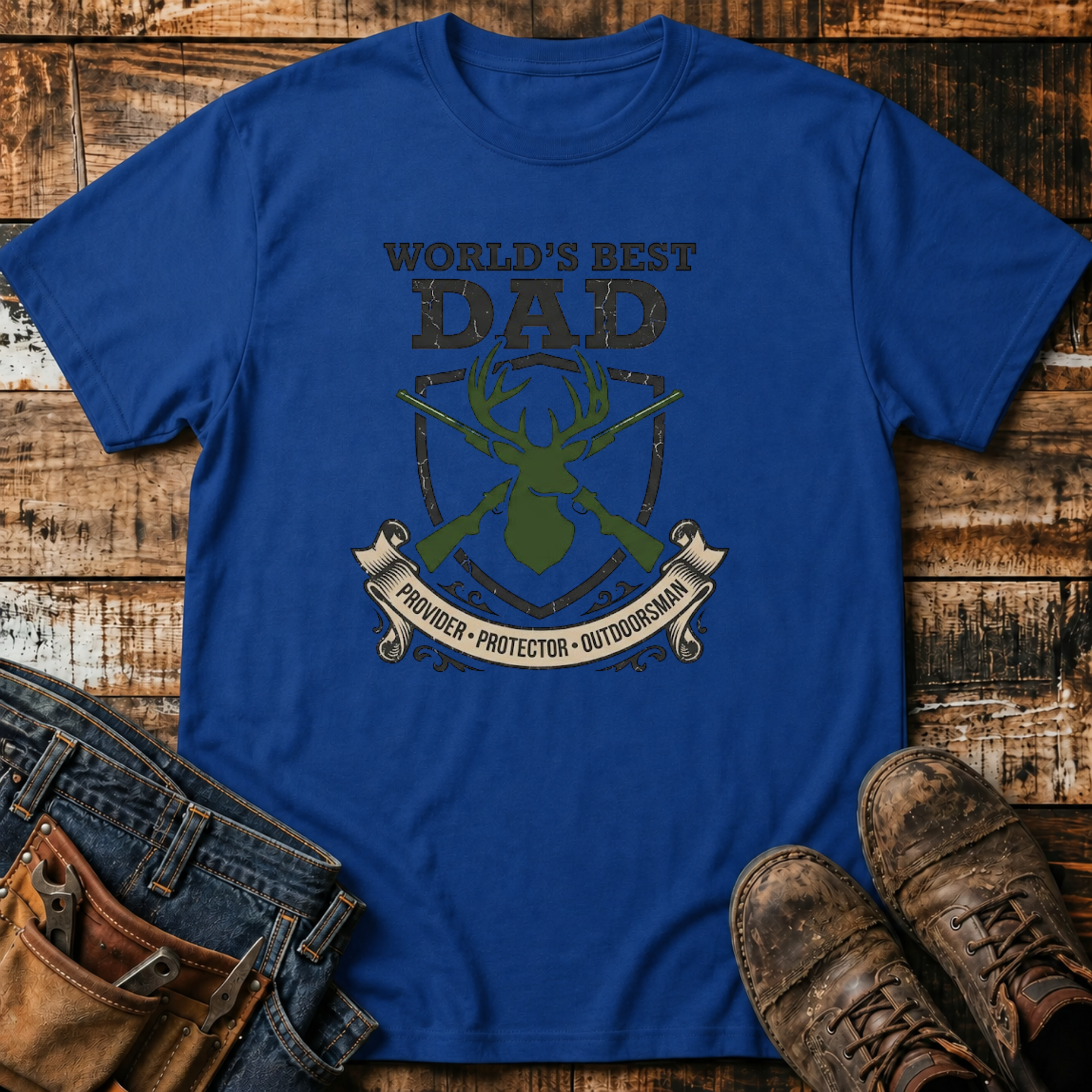 World’s Best Dad Hunting T-Shirt