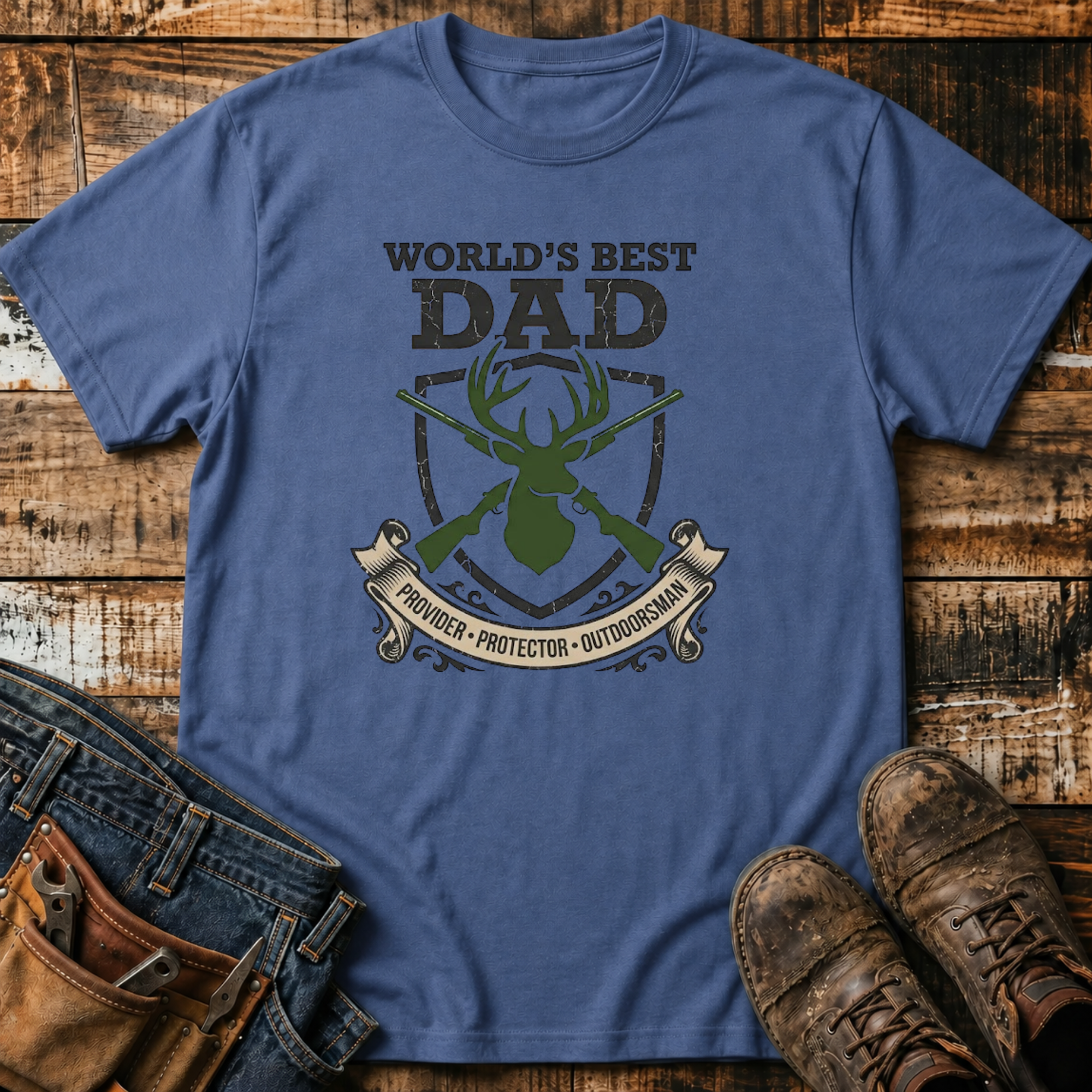 World’s Best Dad Hunting T-Shirt
