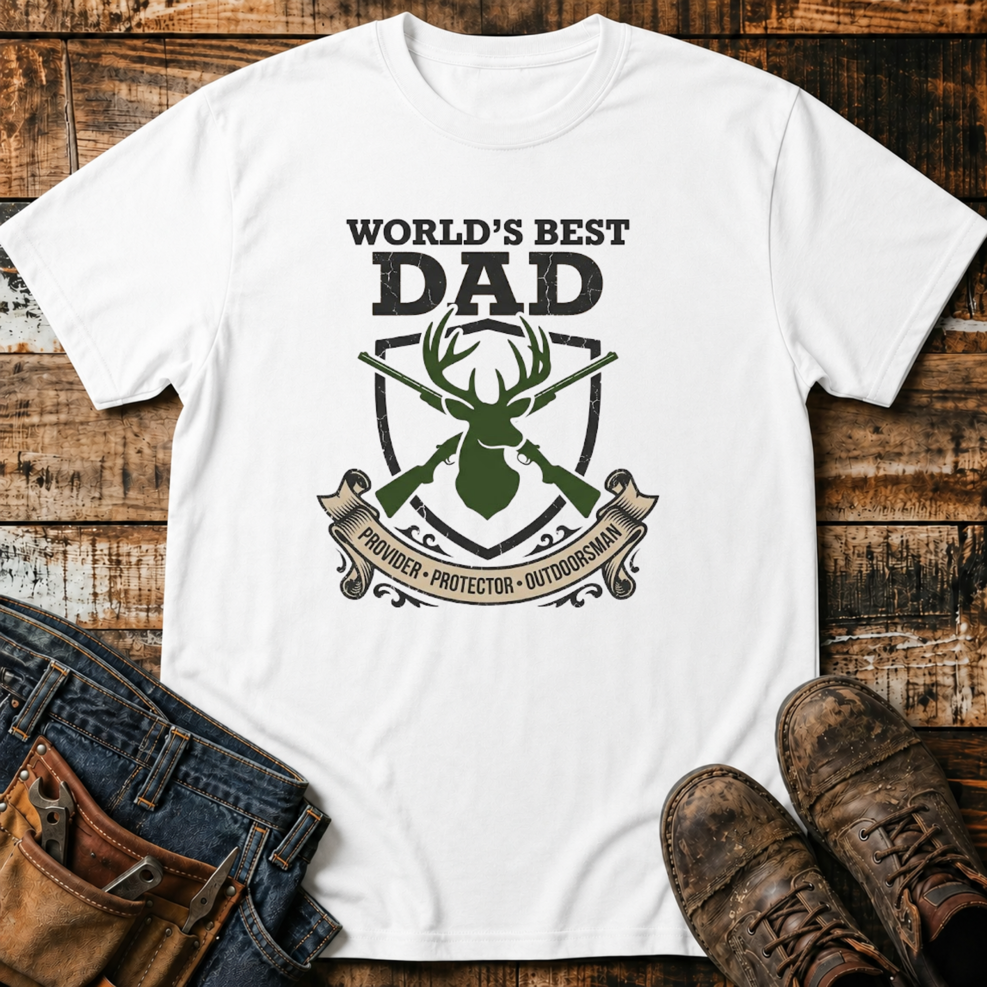 World’s Best Dad Hunting T-Shirt