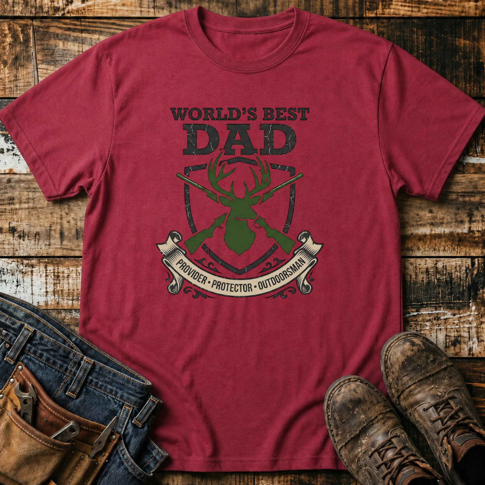 World’s Best Dad Hunting T-Shirt