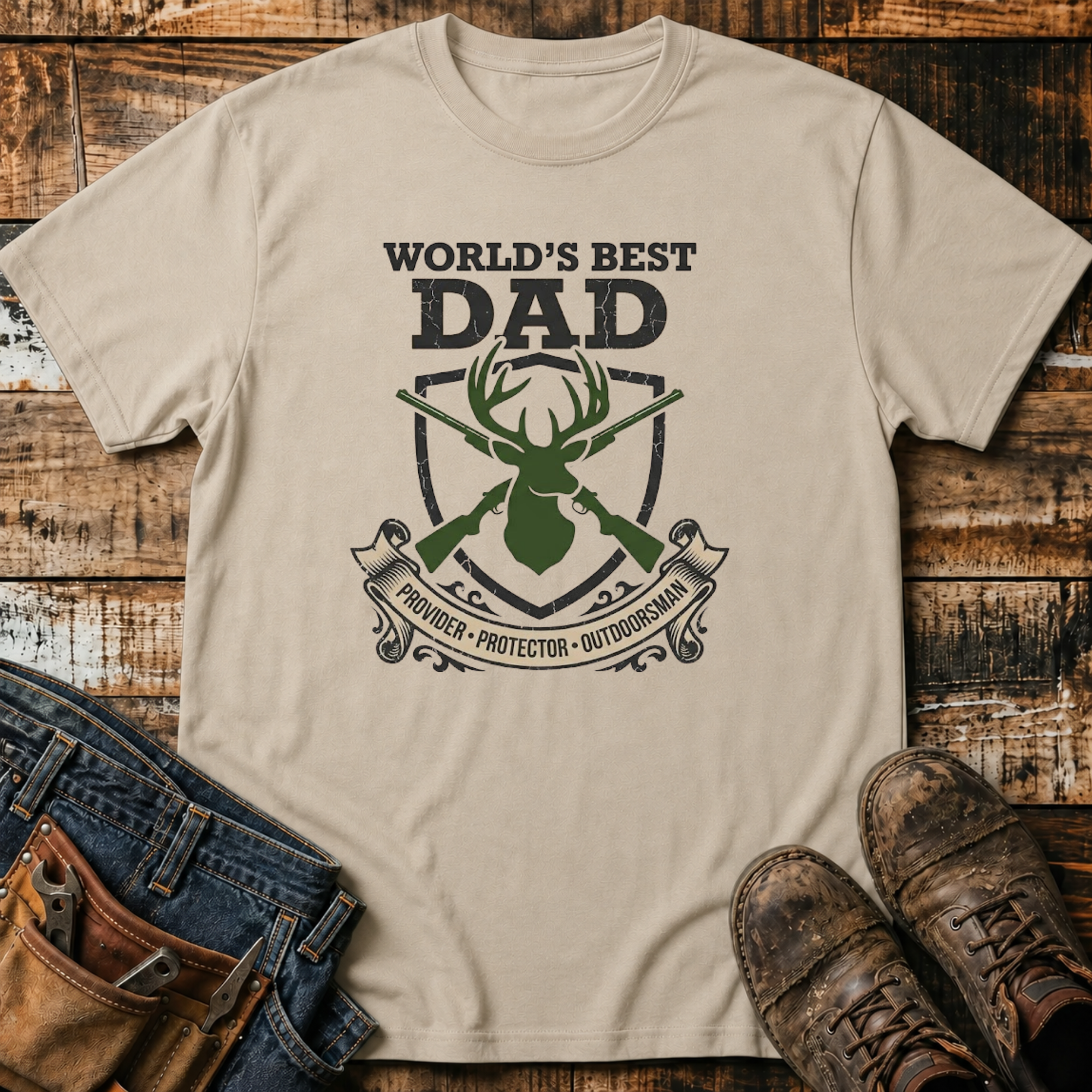 World’s Best Dad Hunting T-Shirt