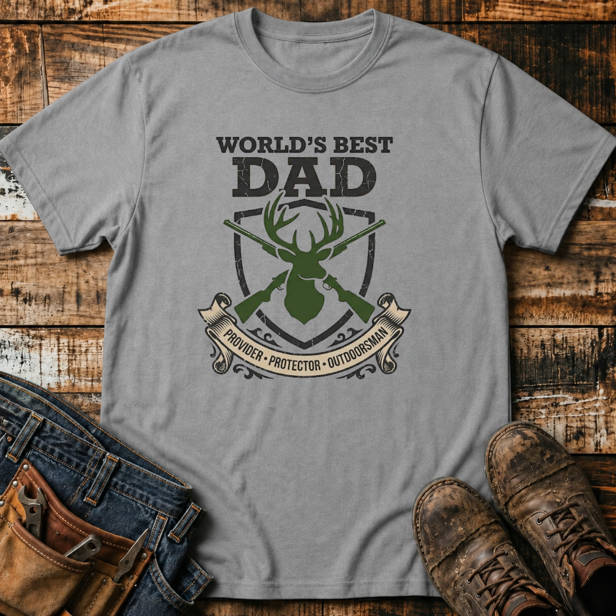 World’s Best Dad Hunting T-Shirt