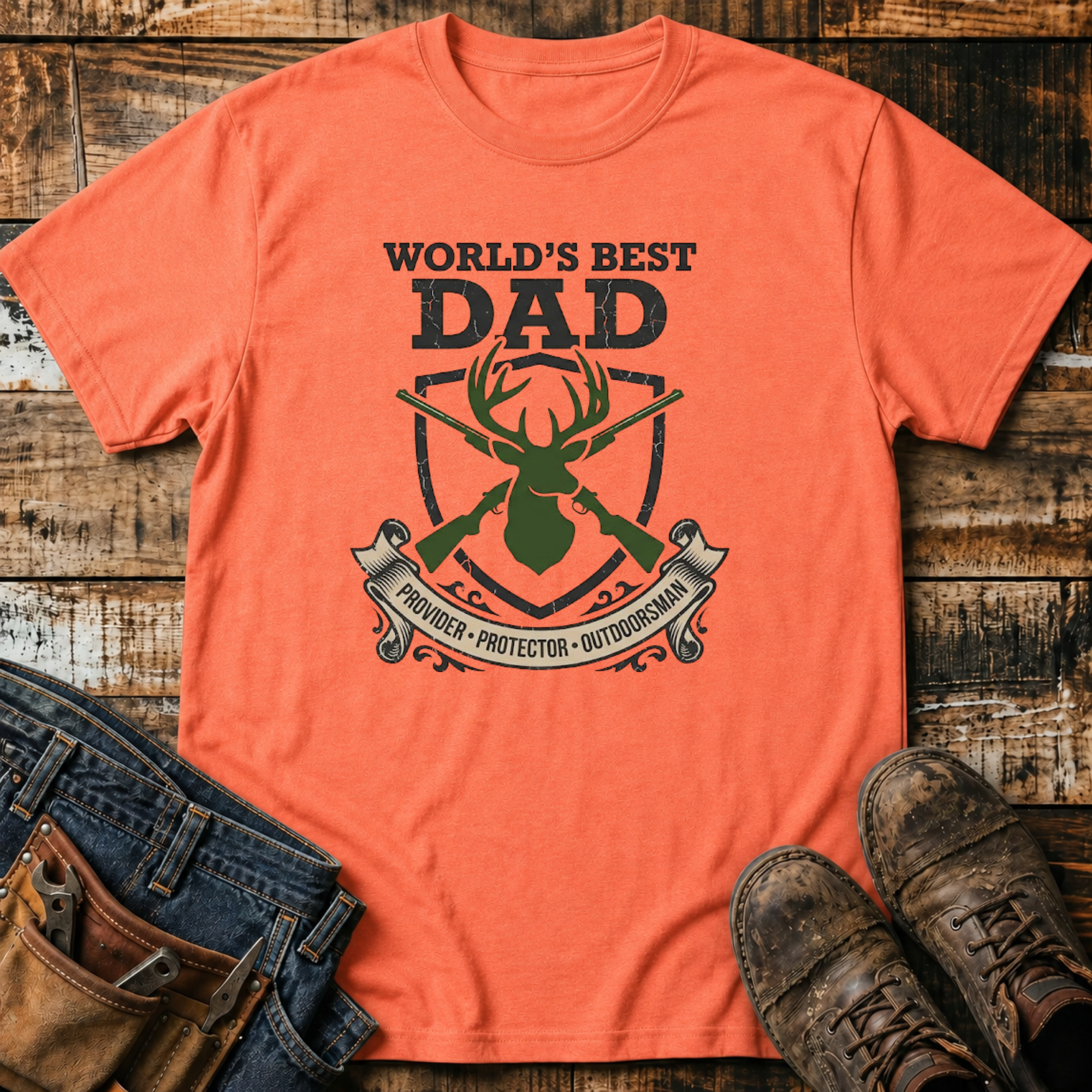 World’s Best Dad Hunting T-Shirt