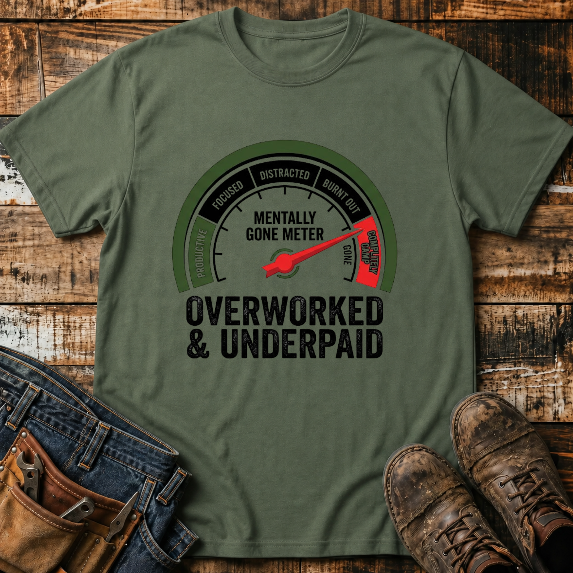 Overworked & Underpaid T-Shirt