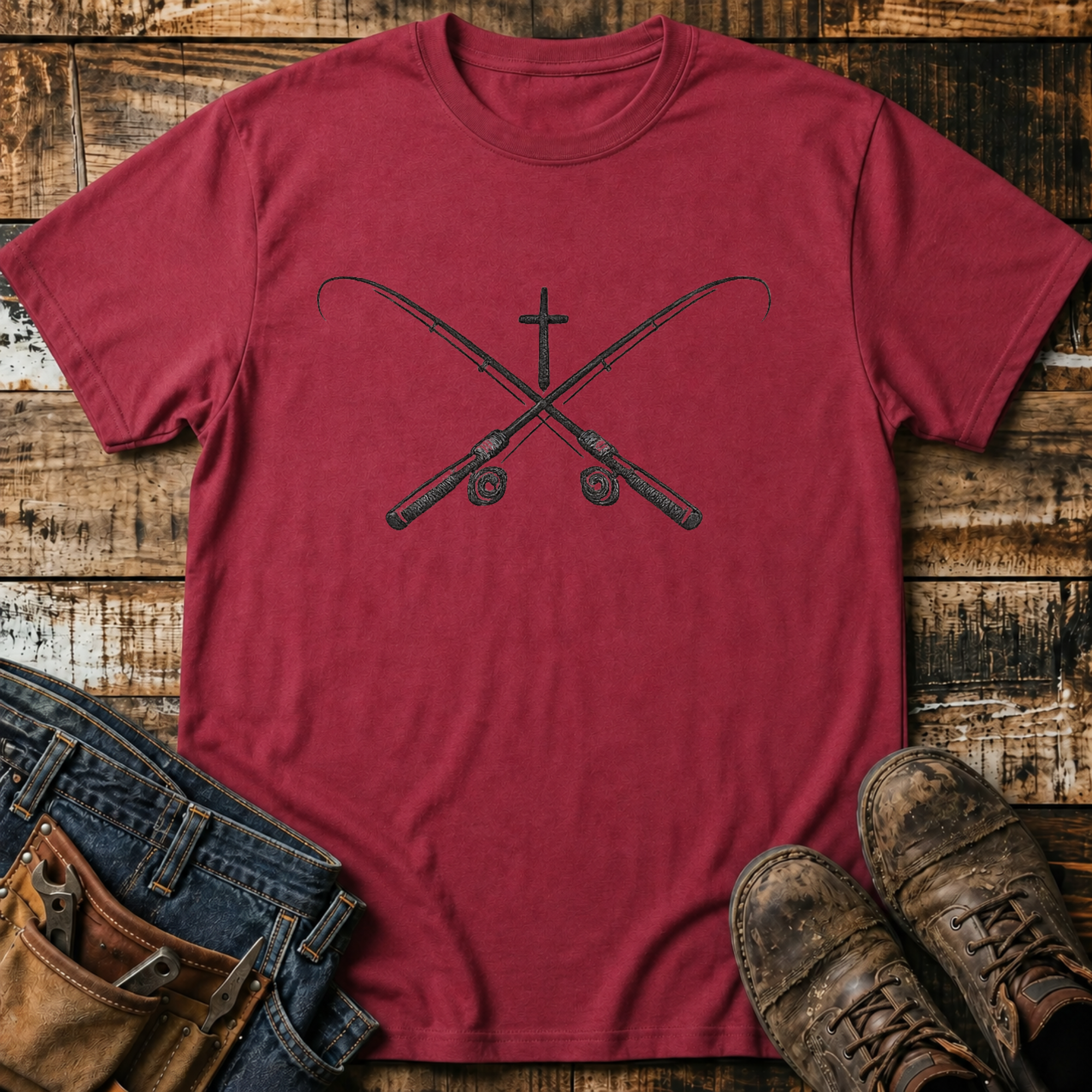 Cross & Crossed Rods T-Shirt