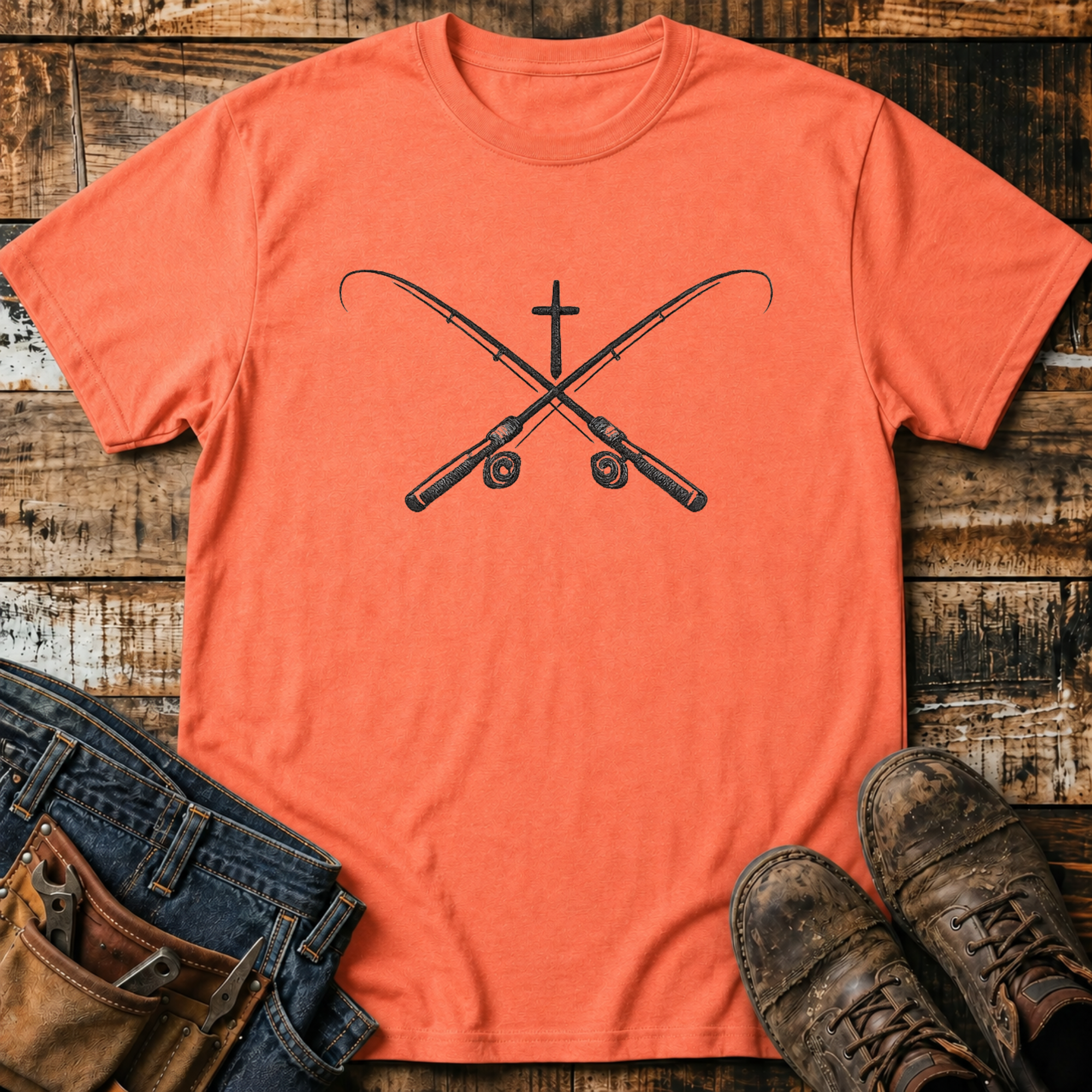 Cross & Crossed Rods T-Shirt