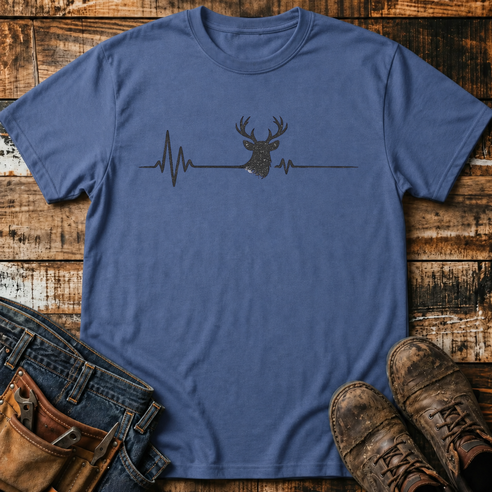 Deer Heartbeat Graphic T-Shirt