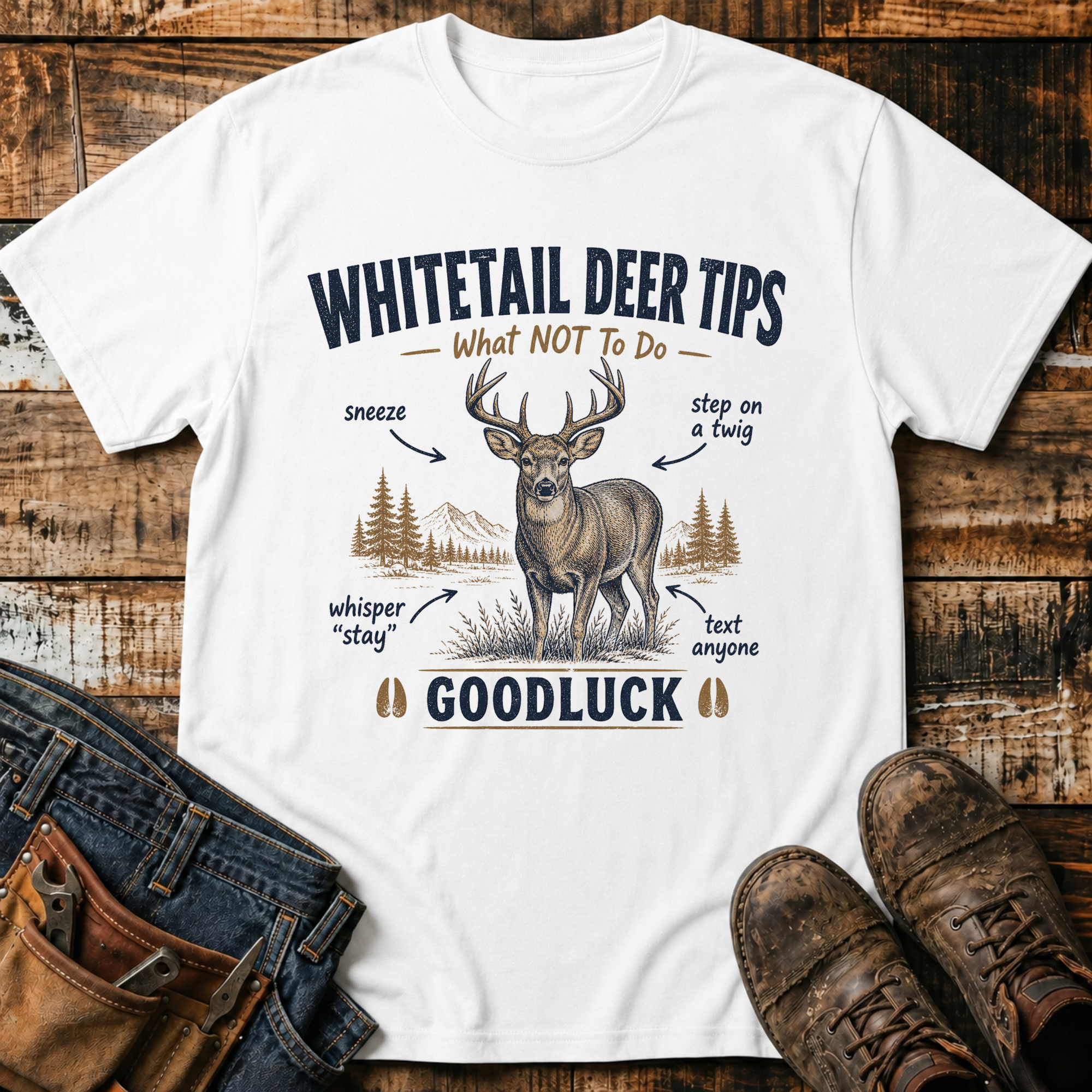 Whitetail Deer Tips T-Shirt