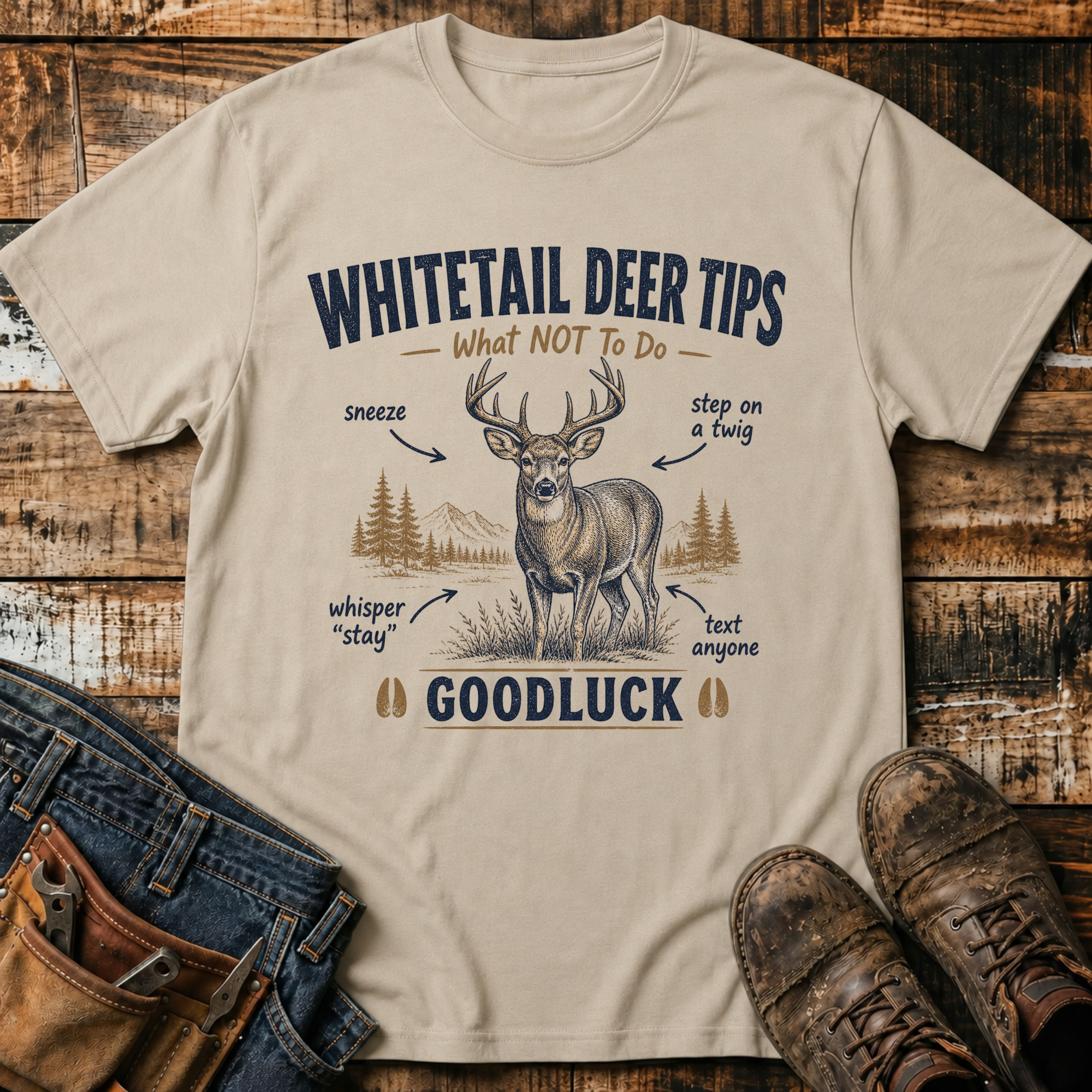 Whitetail Deer Tips T-Shirt
