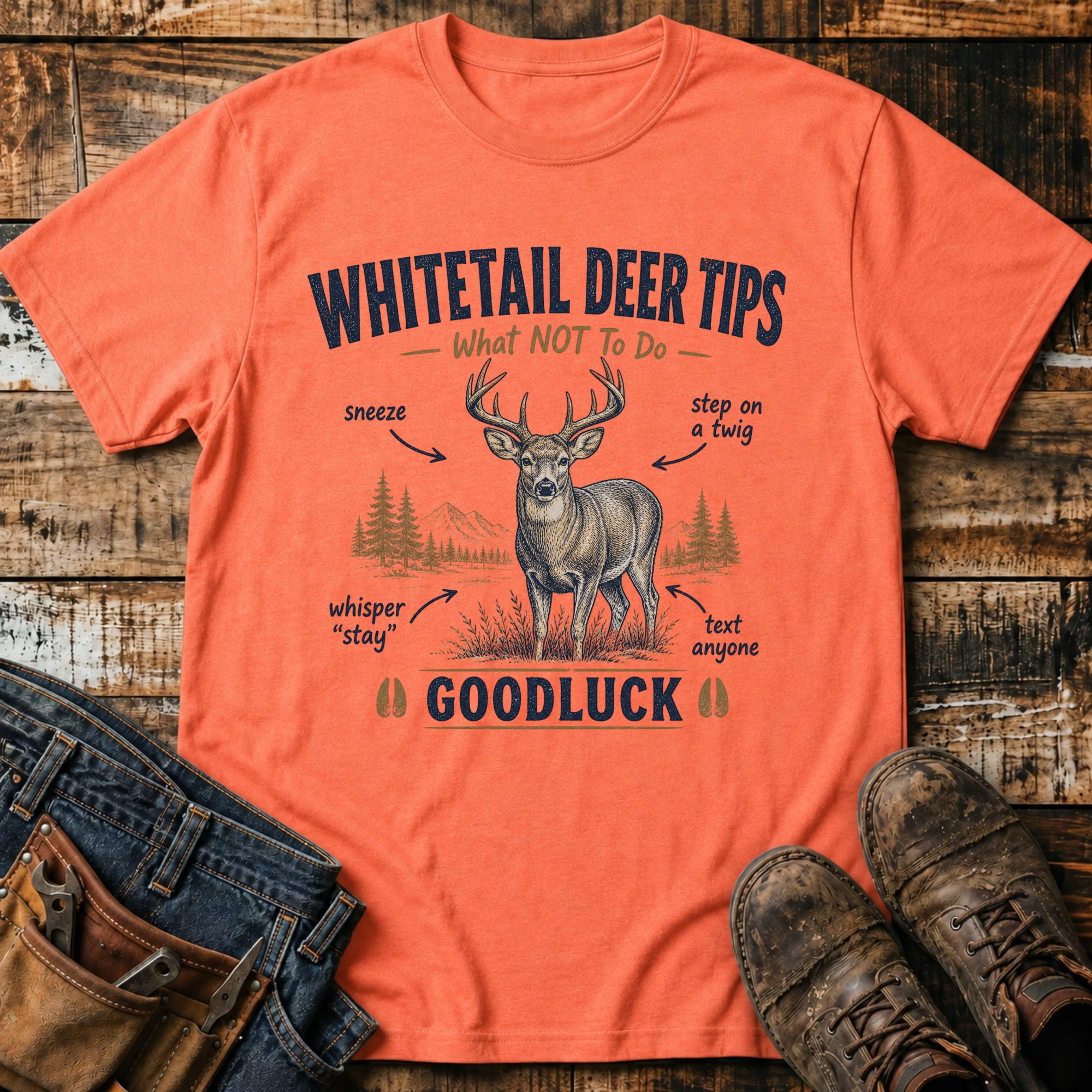 Whitetail Deer Tips T-Shirt