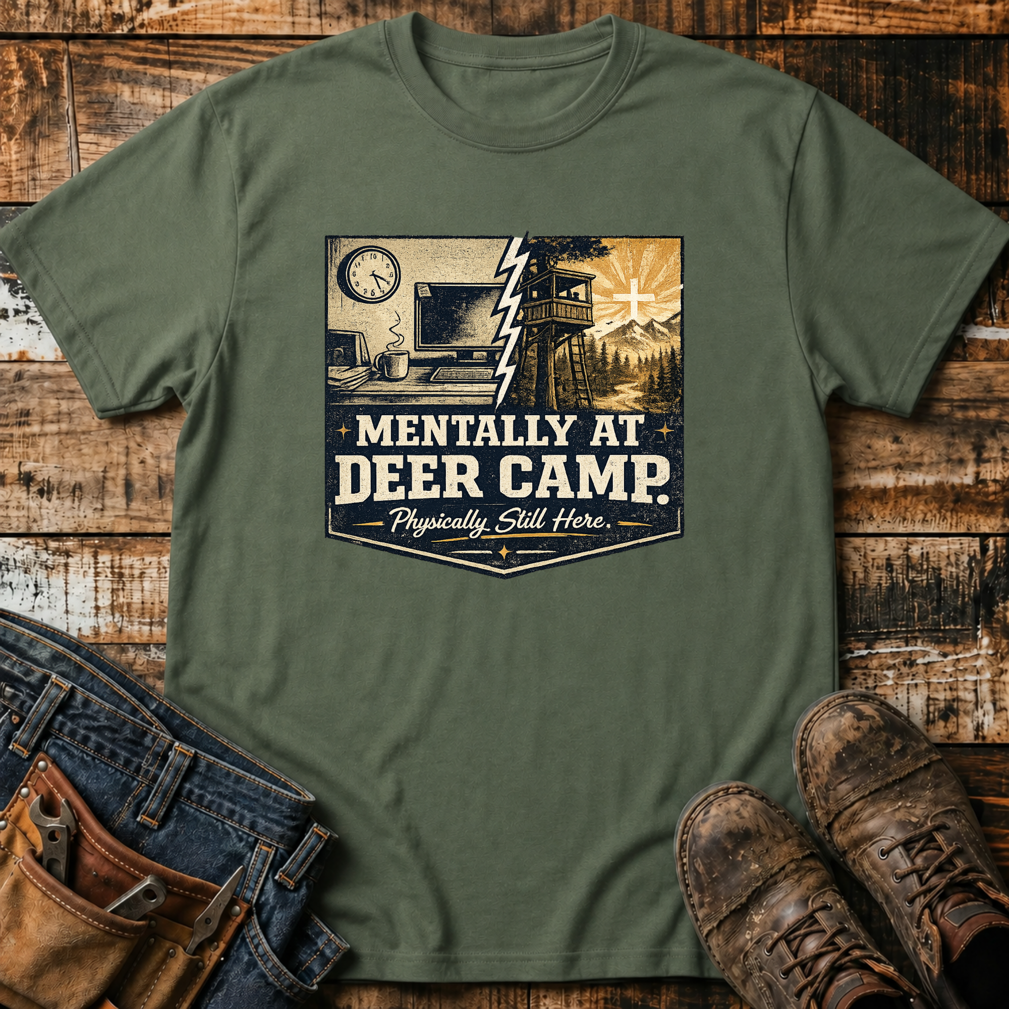 Mentally at Deer Camp T-Shirt