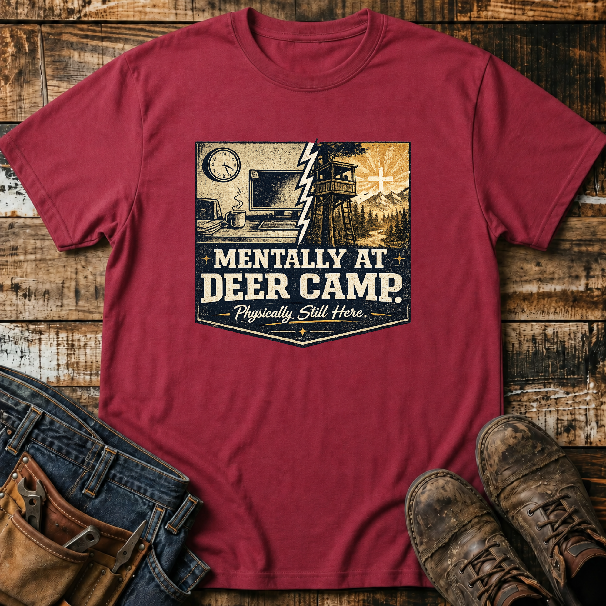 Mentally at Deer Camp T-Shirt