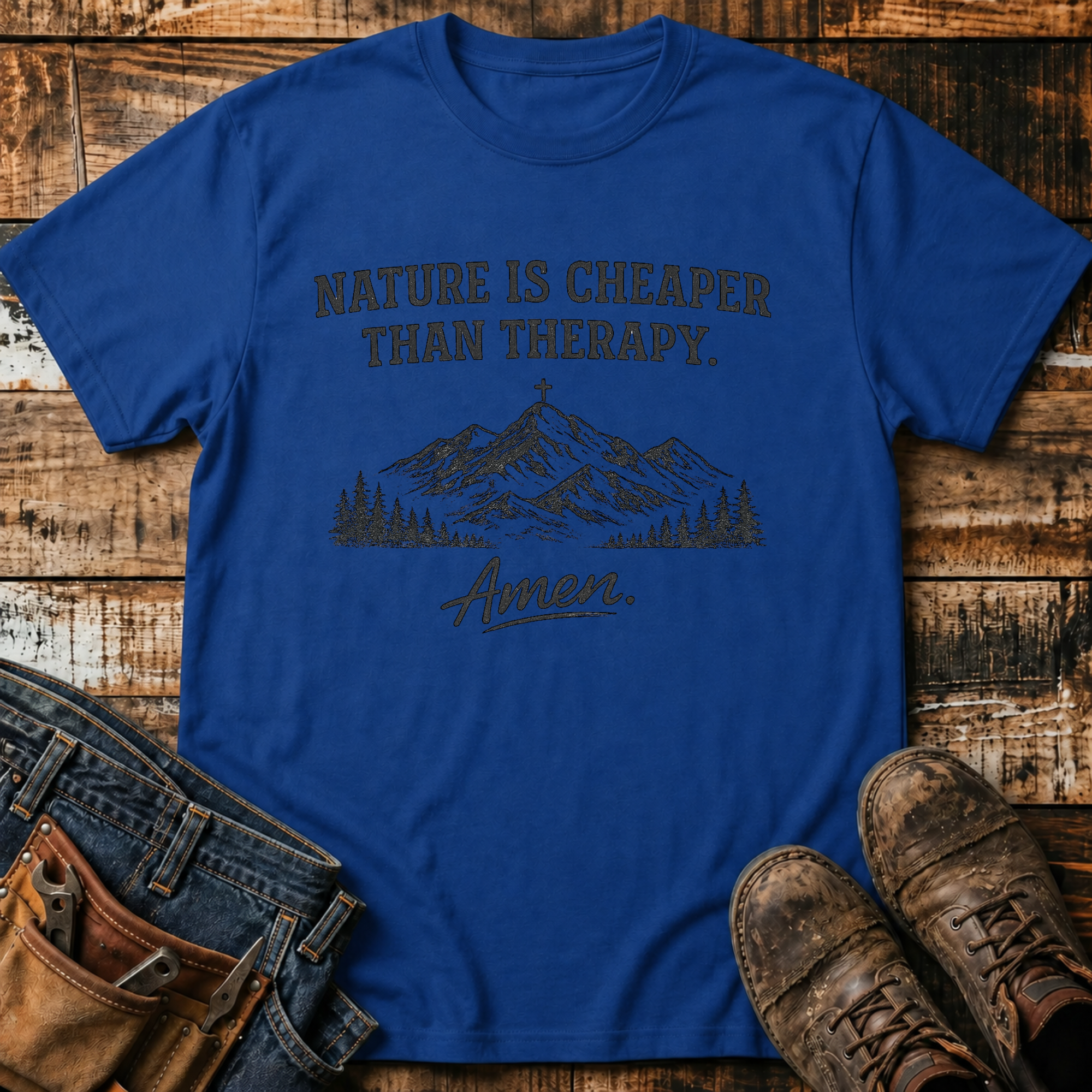 Nature Is Cheaper Than Therapy T-Shirt